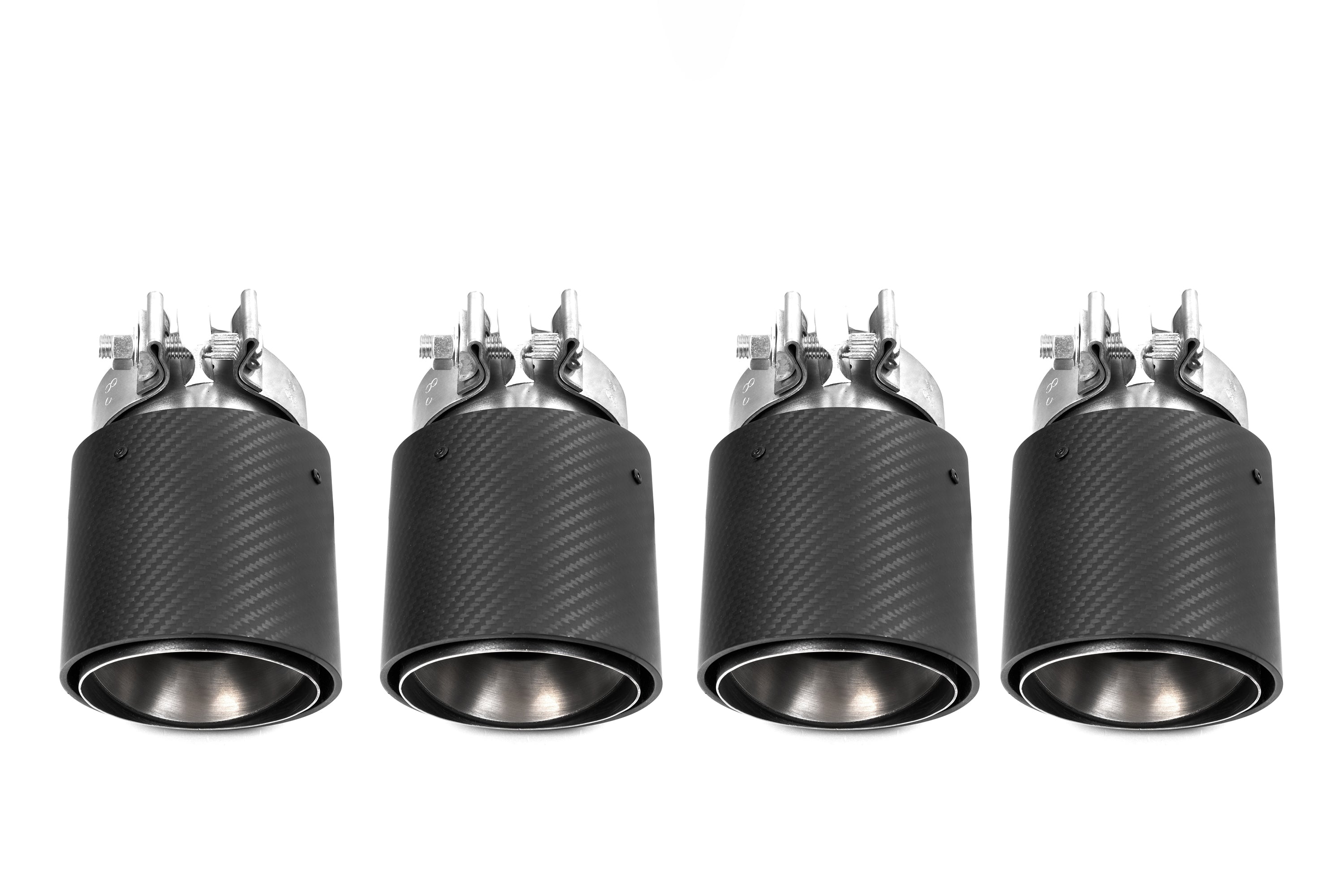 Dry-Carbon Endrohrblenden OEM-Style passend für BMW M5 G90 & G99 – serienkonforme Carbon-Optik