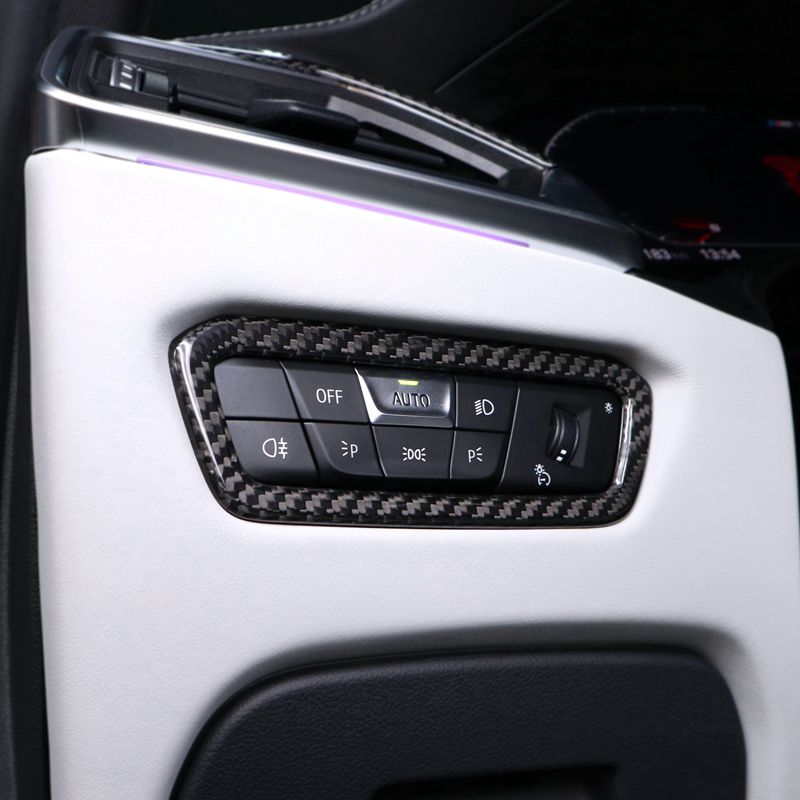 Dry Carbon Klimaanlage Cover Blenden für BMW M3 G80 G81 / M4 G82 G83 mit echtem Leder Ausstattung