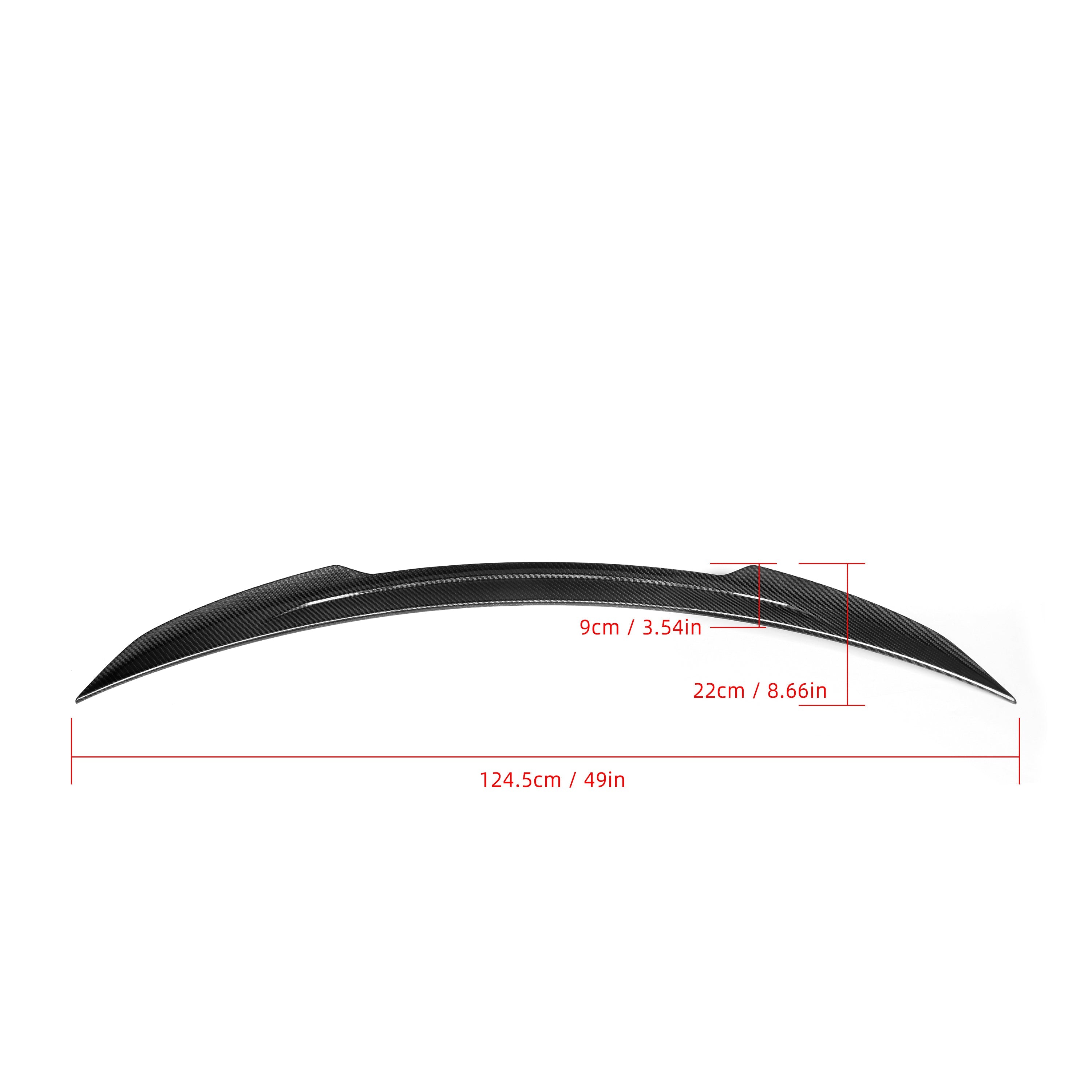 Dry Carbon Heck Spoiler "Ducktail" für Mercedes Benz C Class 206 X Style