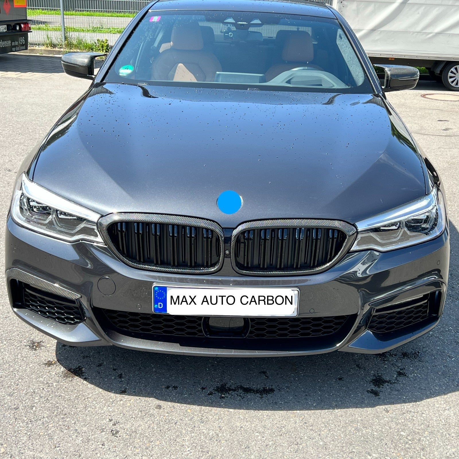 DRY CARBON Front Flaps Blende Luftführung für BMW G30 G31 mit M Paket vor LCI