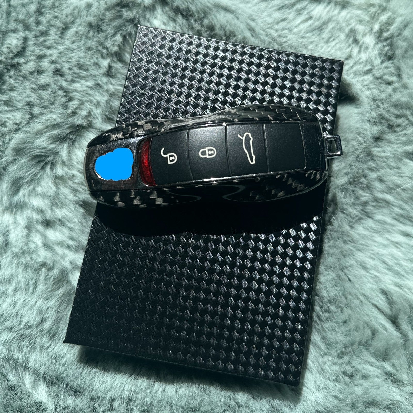 Premium Carbon Schlüssel Cover für Porsche 991 / Cayenne / Macan / 718 Cayman Boxster / Panamera