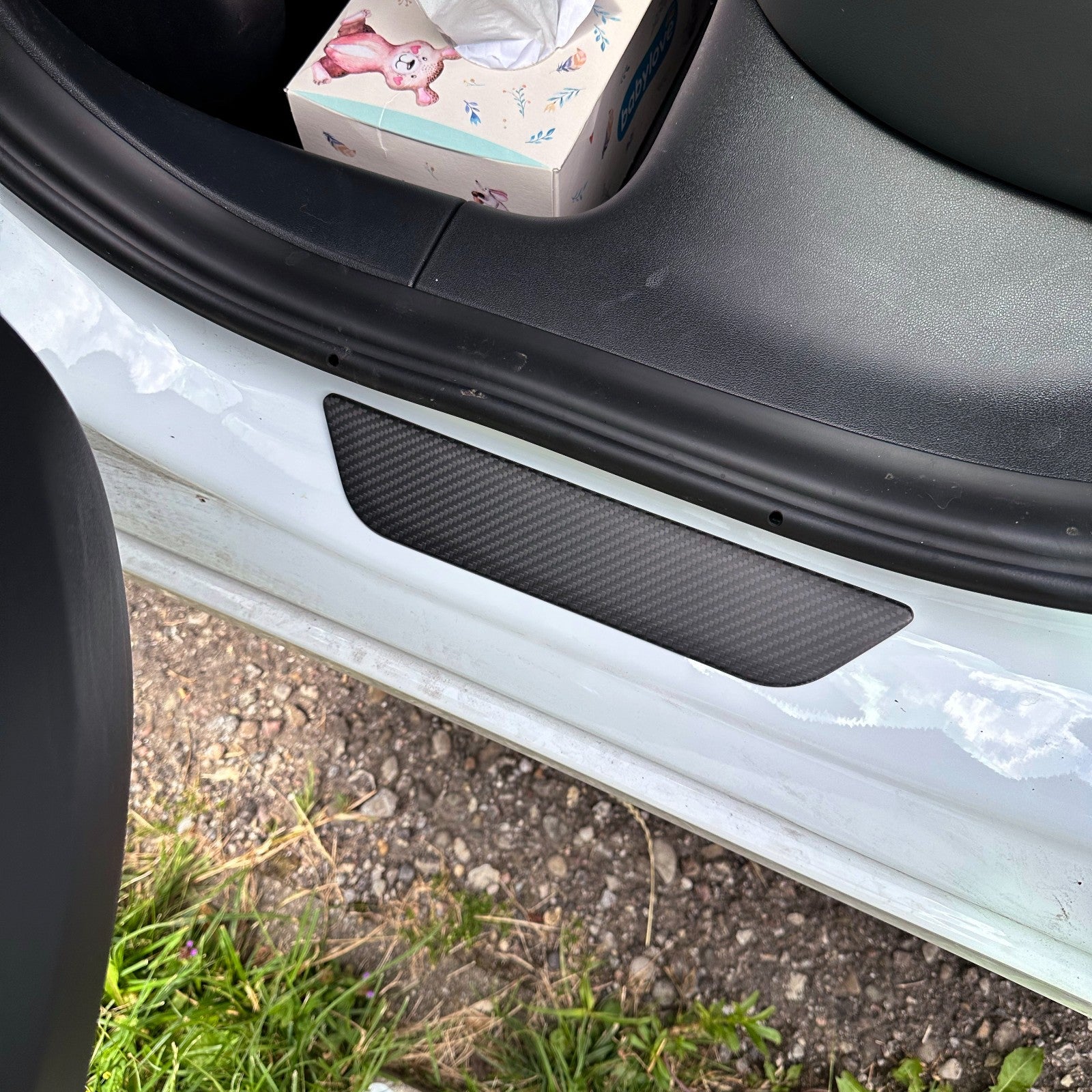 DRY CARBON Performance TÜR Einstiegsleiste Blenden Aufsatz im Satz für TESLA MODEL Y
