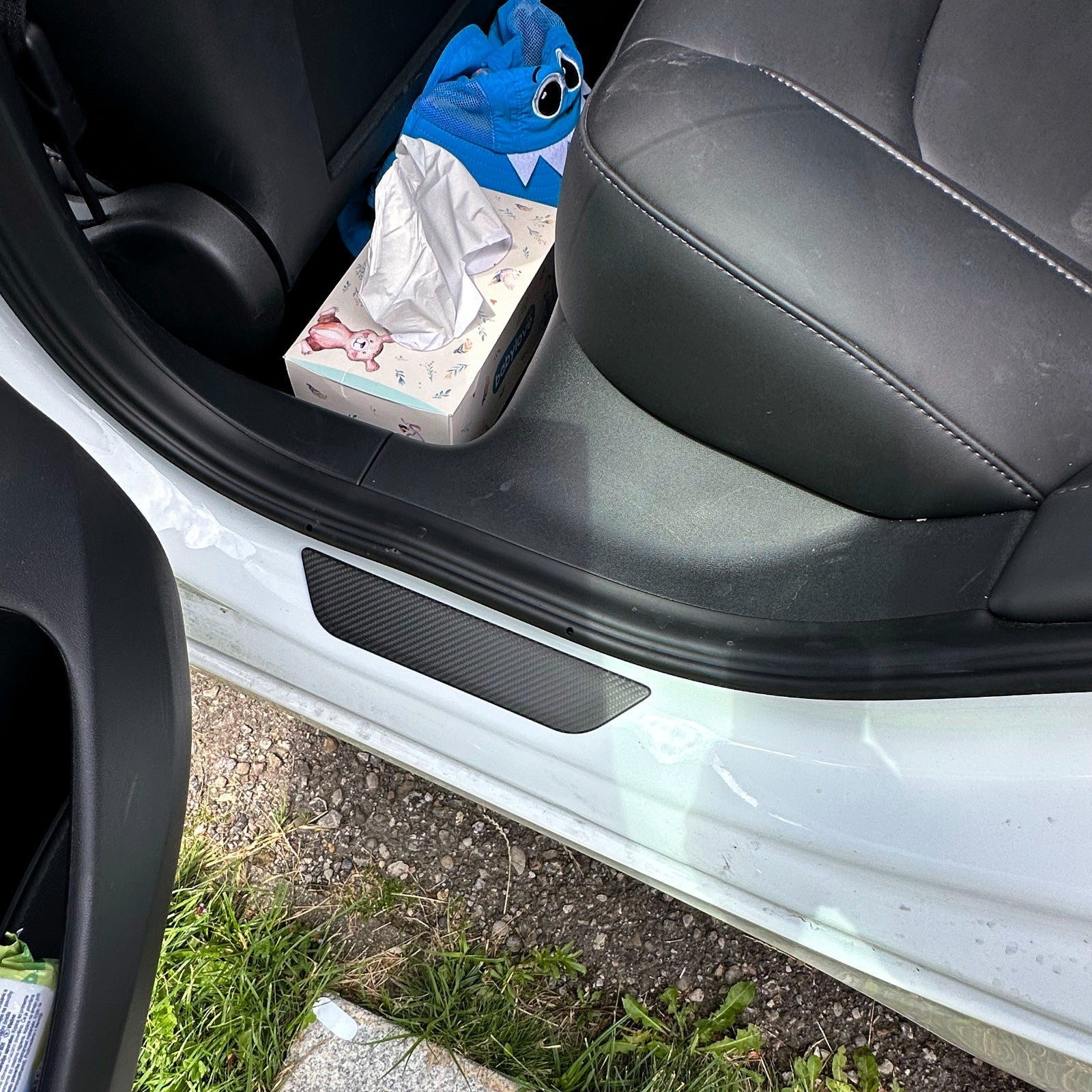 DRY CARBON Performance TÜR Einstiegsleiste Blenden Aufsatz im Satz für TESLA MODEL Y