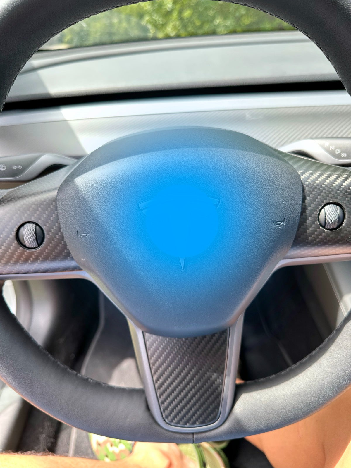 DRY CARBON Performance Lenkrad Blenden Performance im Satz für TESLA MODEL 3 MODEL Y