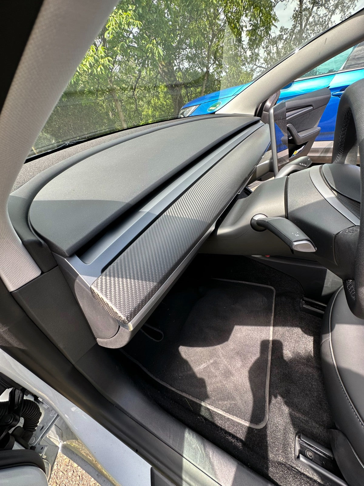 DRY CARBON Performance Armaturenbrett Abdeckung Blenden im Satz für TESLA MODEL 3 MODEL Y