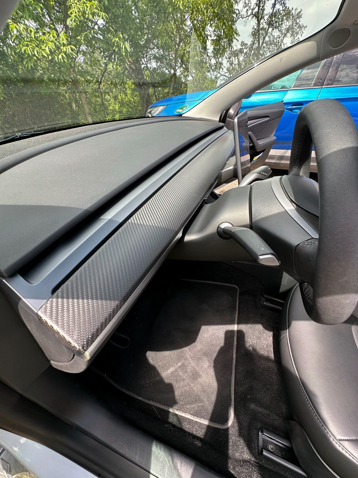DRY CARBON Performance Armaturenbrett Abdeckung Blenden im Satz für TESLA MODEL 3 MODEL Y