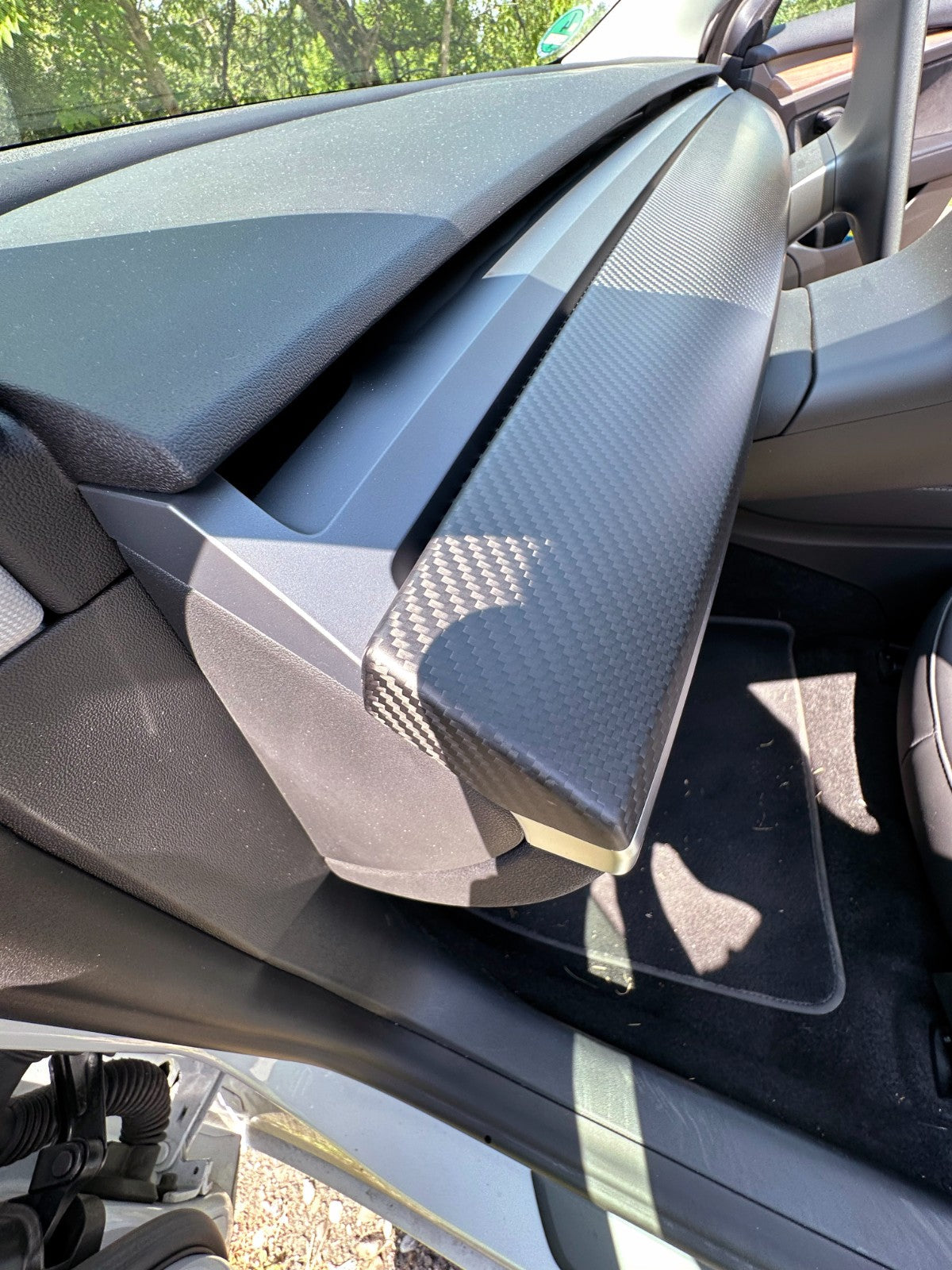 DRY CARBON Performance Armaturenbrett Abdeckung Blenden im Satz für TESLA MODEL 3 MODEL Y