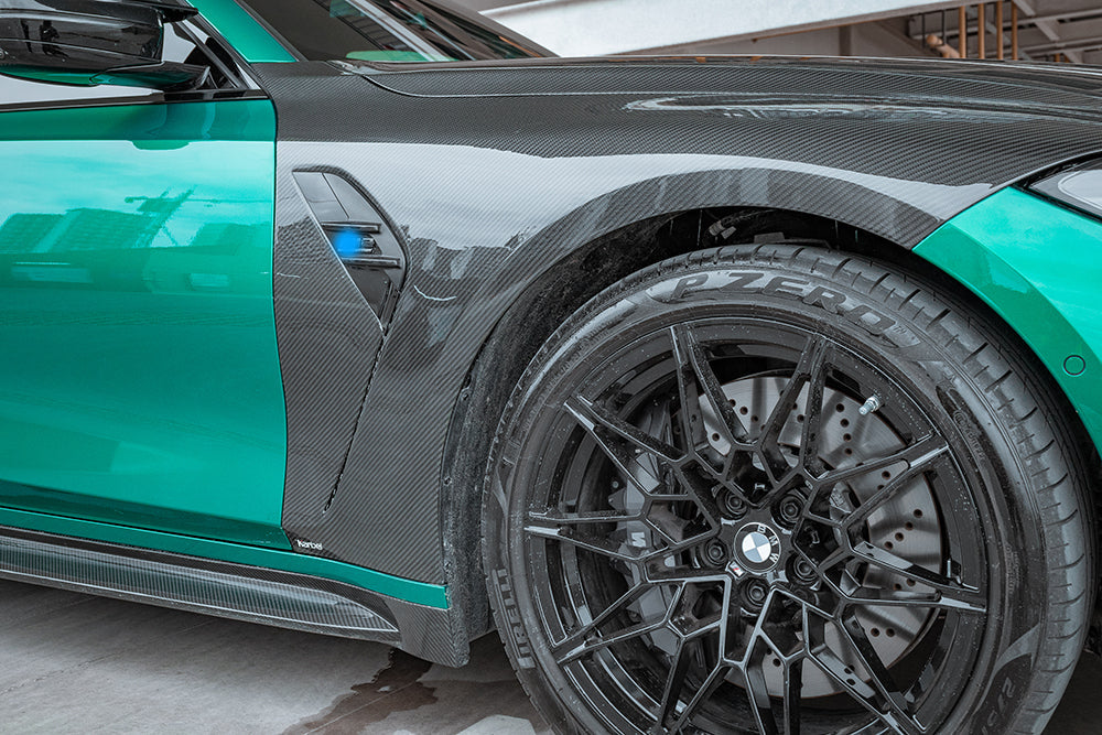 Carbon Kotflügel mit Gutachten passend für BMW M3/M4 G80/G81, Echtcarbon - Getsdowned