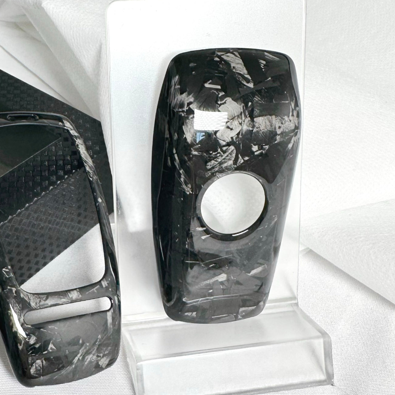 Dry-Carbon Schlüssel Cover passend für Mercedes-Benz AMG (Premium) – Schlüssel in Echt-Carbon