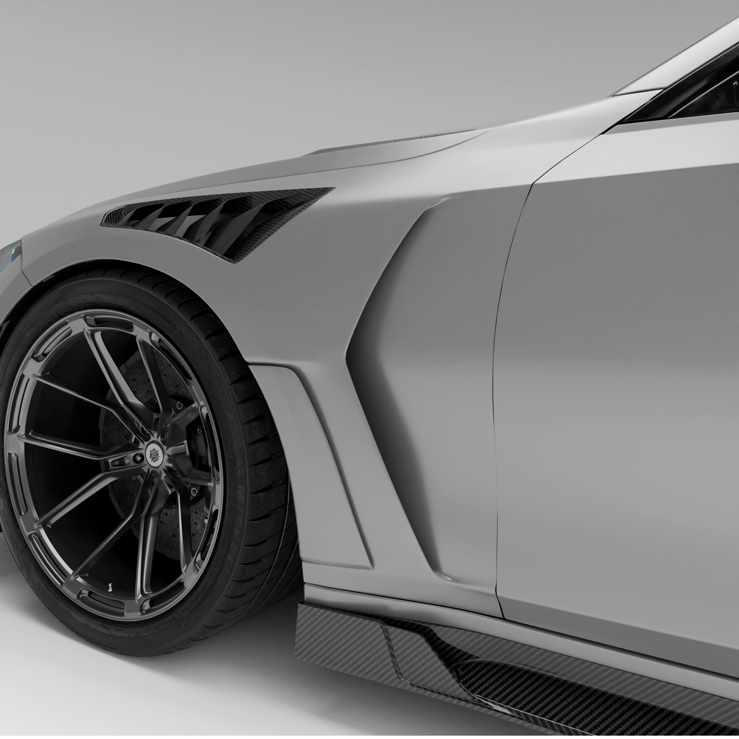 Dry-Carbon Kotflügel mit Radhausbelüftung passend für BMW M3/M4 G80-G83 – Premium mit TÜV