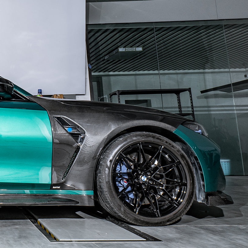 Carbon Kotflügel mit Gutachten passend für BMW M3/M4 G80/G81, Echtcarbon - Getsdowned