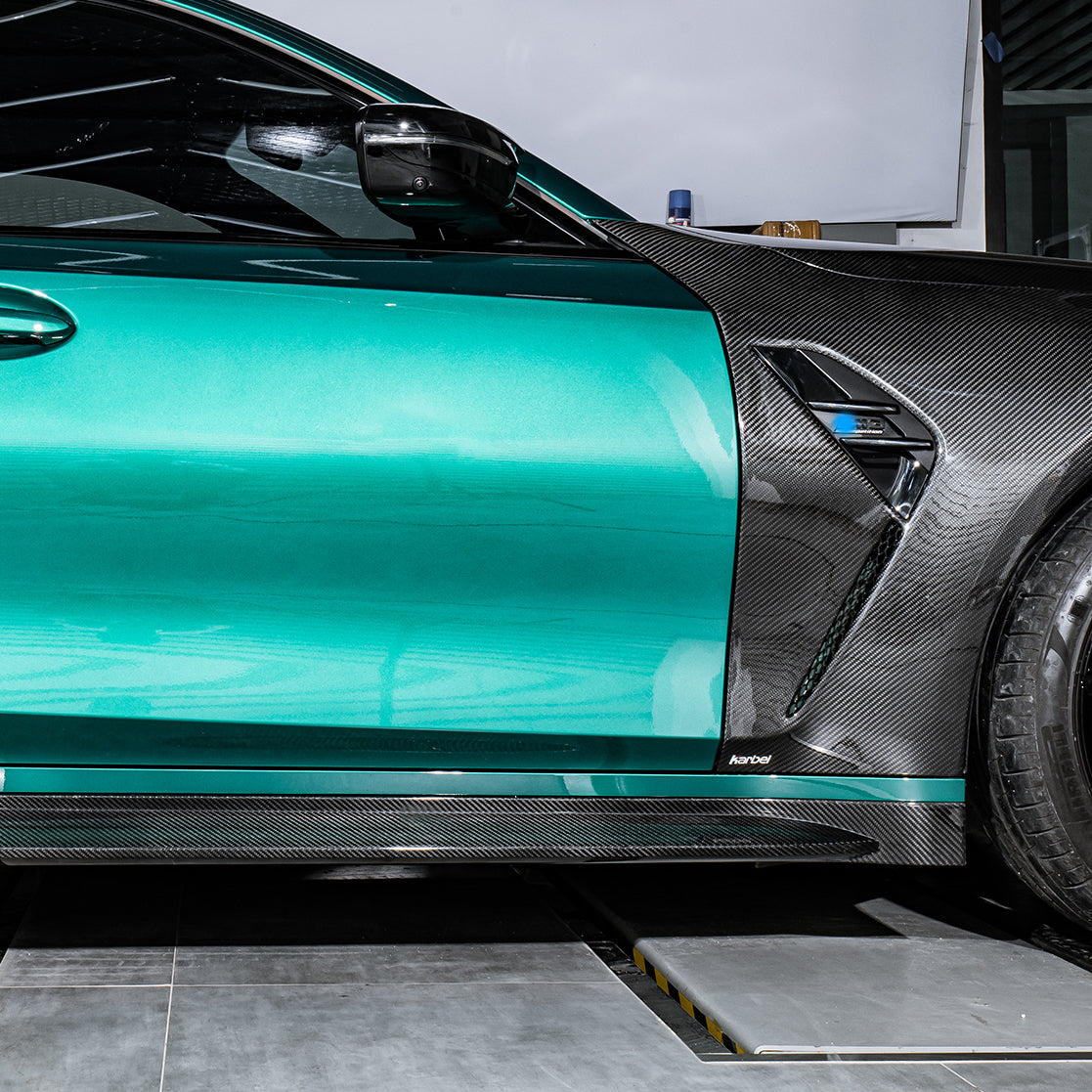 Carbon Kotflügel mit Gutachten passend für BMW M3/M4 G80/G81, Echtcarbon - Getsdowned
