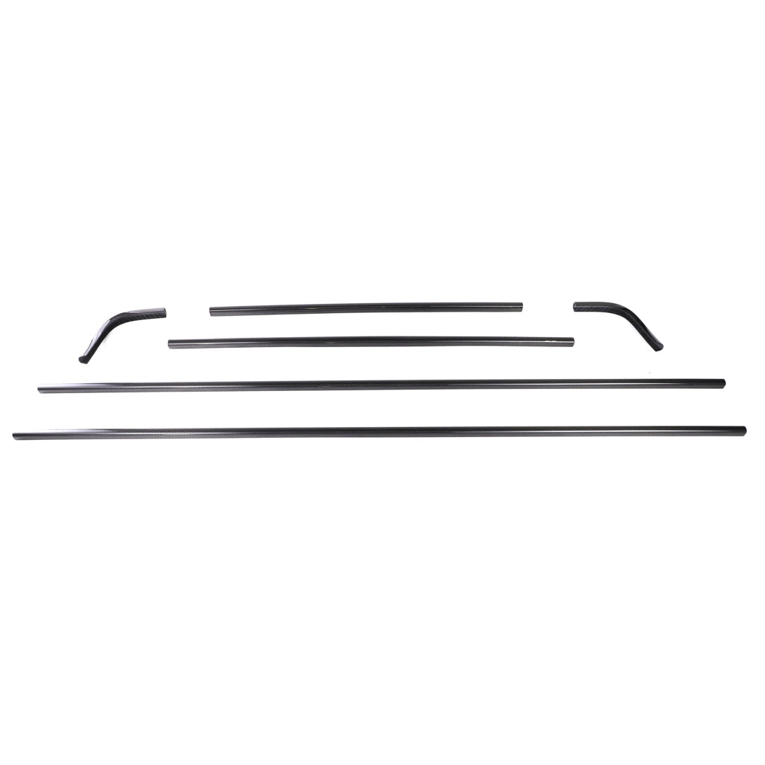 Dry-Carbon Fensterrahmen & A-Säulen Cover passend für Mercedes-Benz G-Klasse W465 – Konturen in Sichtcarbon