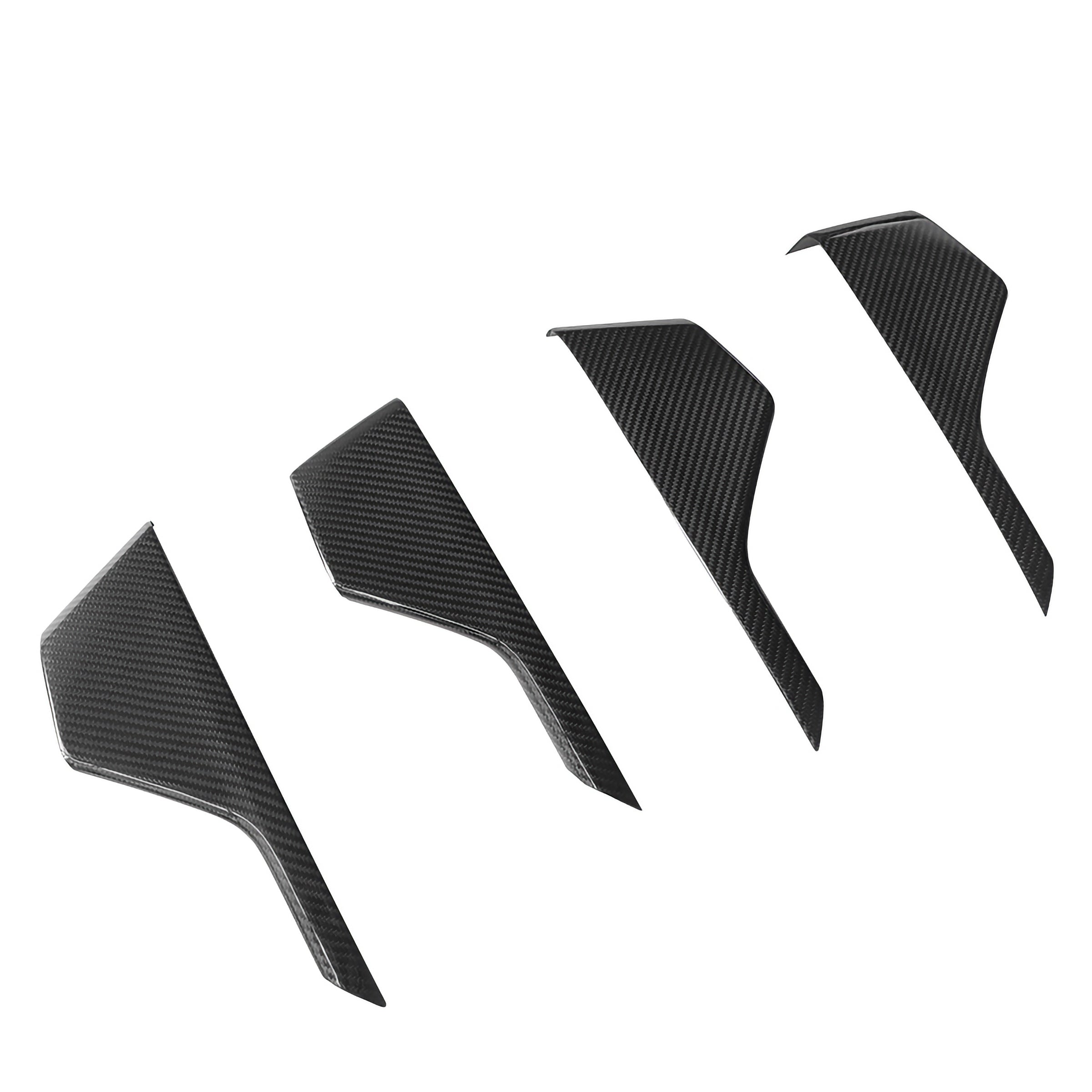 Dry Carbon Mittelkonsolen Set passend für BMW X6 G06 LCI / X6M F96 LCI (10-teilig)