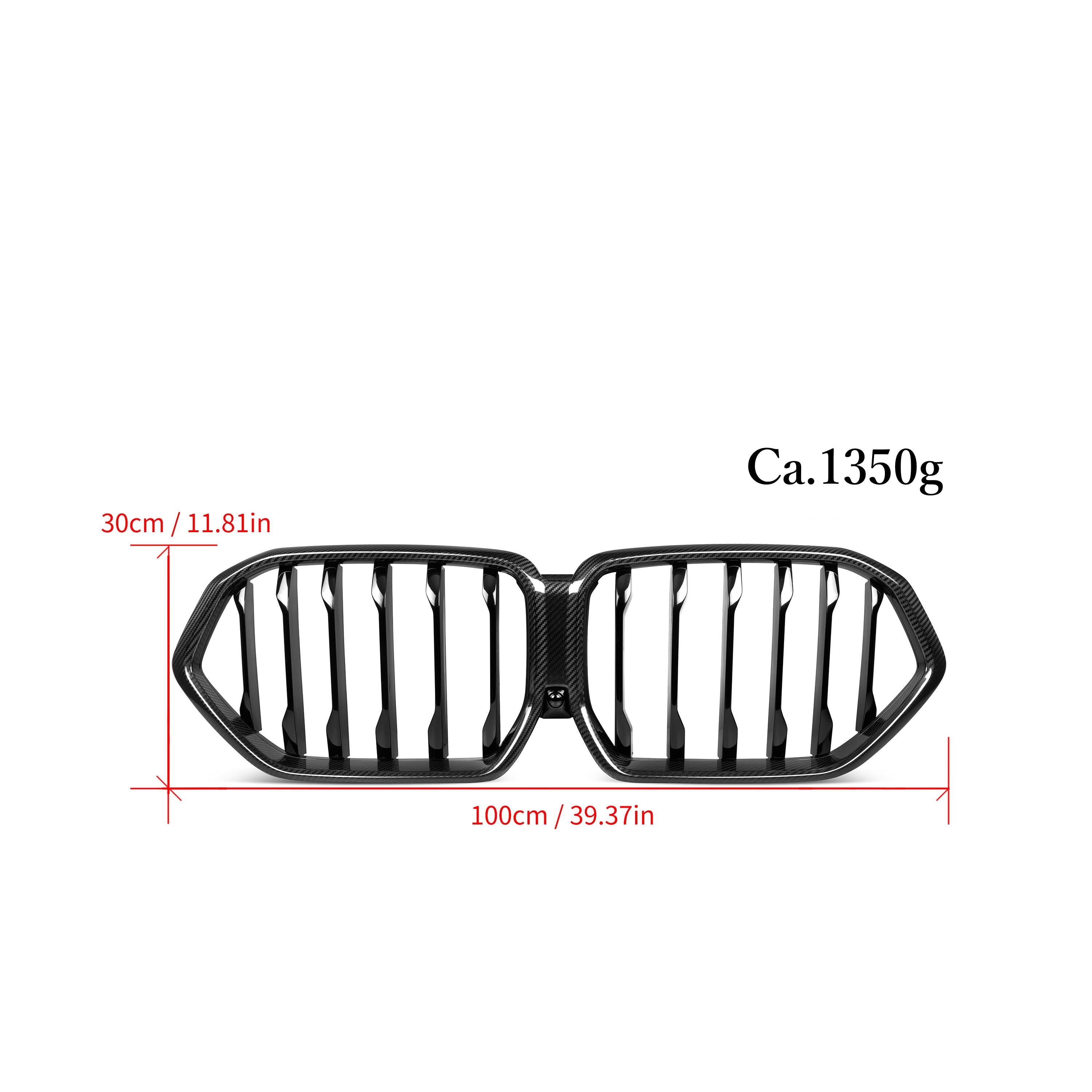 Dry Carbon Kühlergrill Nieren für BMW X6 G06 LCI & X6M F96 LCI