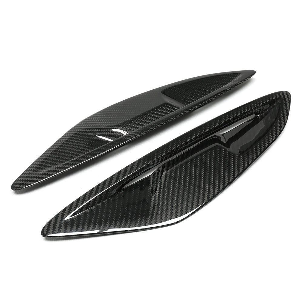 Dry-Carbon Kotflügelaufsatz mit Lufteinlass passend für BMW 8er G14 G15 G16 – Carbon-Detail an der Flanke