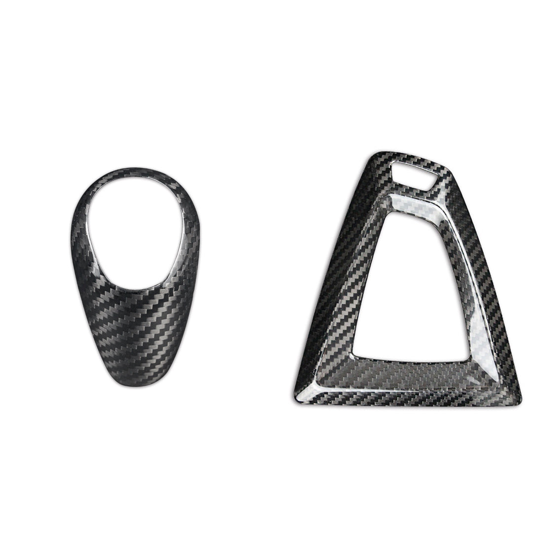 Dry Carbon Schaltknauf Mittelkonsole Blenden passend für BMW M2C F87 M3 F80 M4 F82 F83