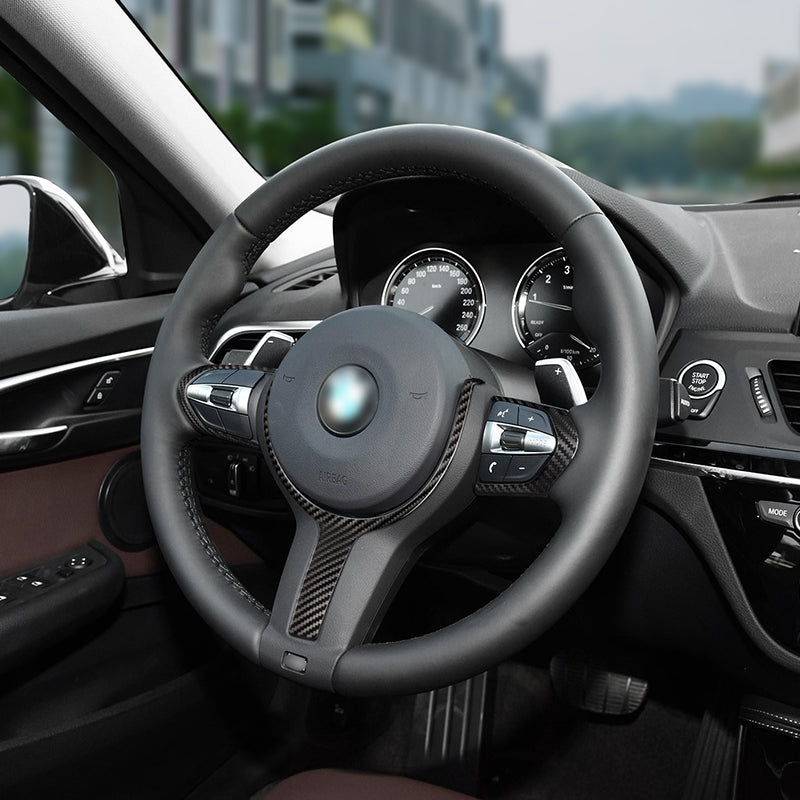 MAX CARBON Performance Sport Blenden Lenkrad für BMW F20 F21 F22 F23 F30 F31 F32 F33 F34 F36 F15 F16 F25 F26 M135i M140i M235i M240i