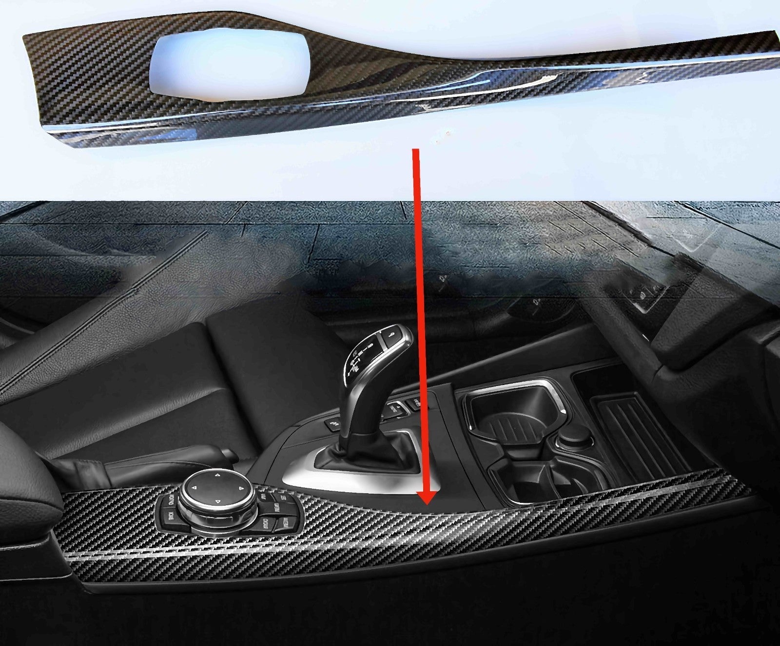 Dry Carbon DEKORLEISTEN Mittelkonsole für BMW F20 F21 F22 M2 M2C F87