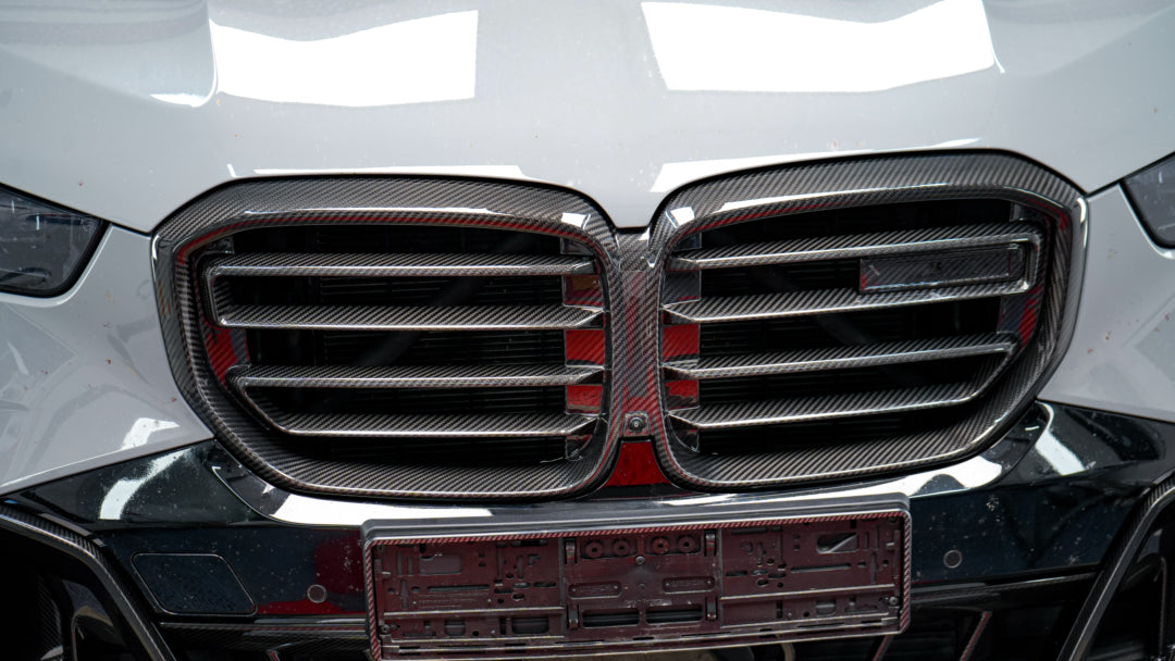 Dry-Carbon Kühlergrill-Nieren passend für BMW X5 G05 LCI – Carbon-Front statt Serie