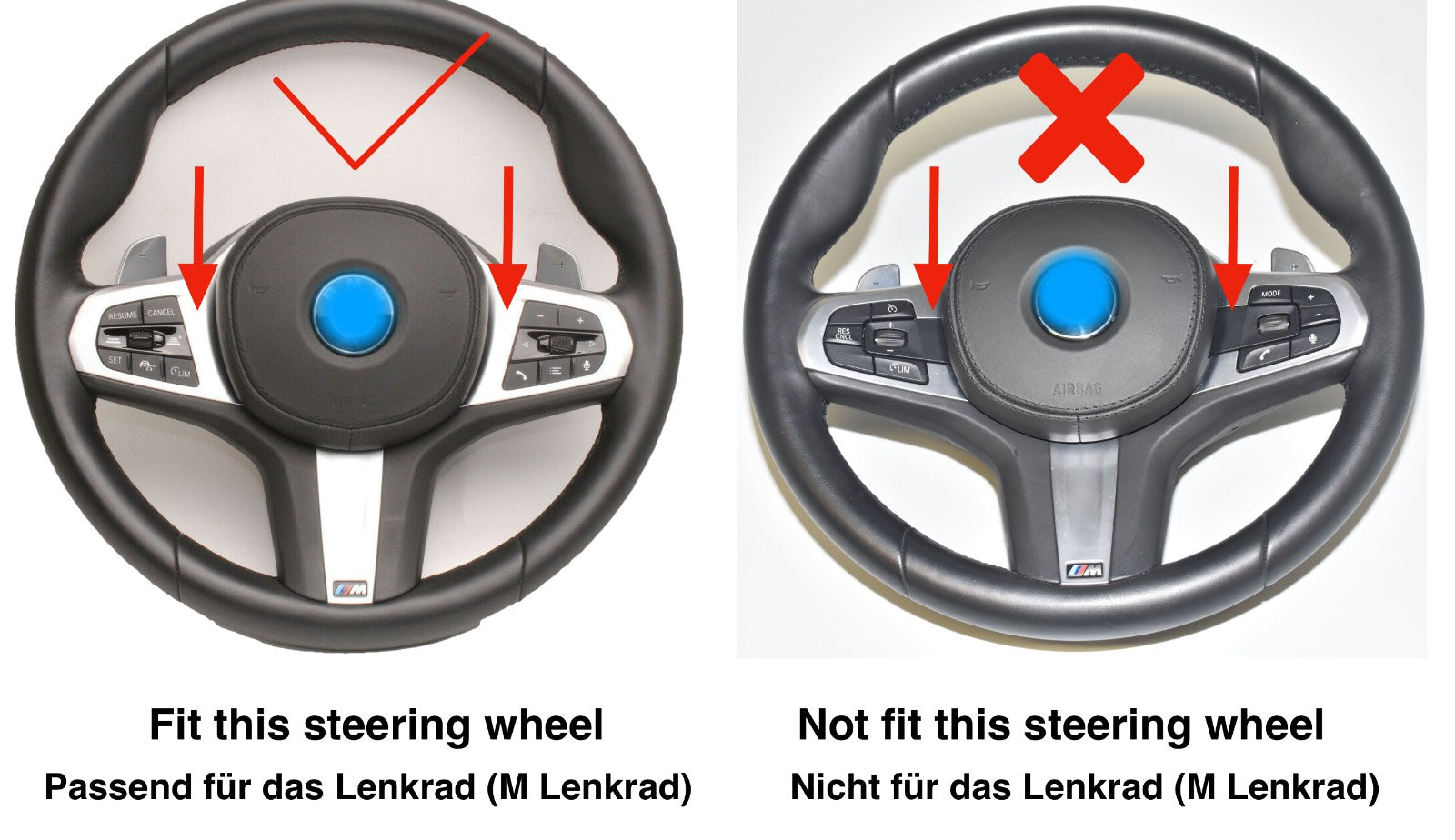 Dry CARBON Lenkrad Blenden Cover für BMW F40 F44 F39 G20 G21 G22 G23 G30 G31 G32 7er G11 G12 8er G14 G15 G16 G01 G02 G05 G06 G07