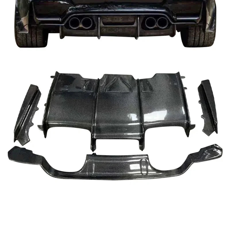 Carbon Fiber Heckdiffuser 4 Pieces passend für BMW F80 M3 F82 F83 M4