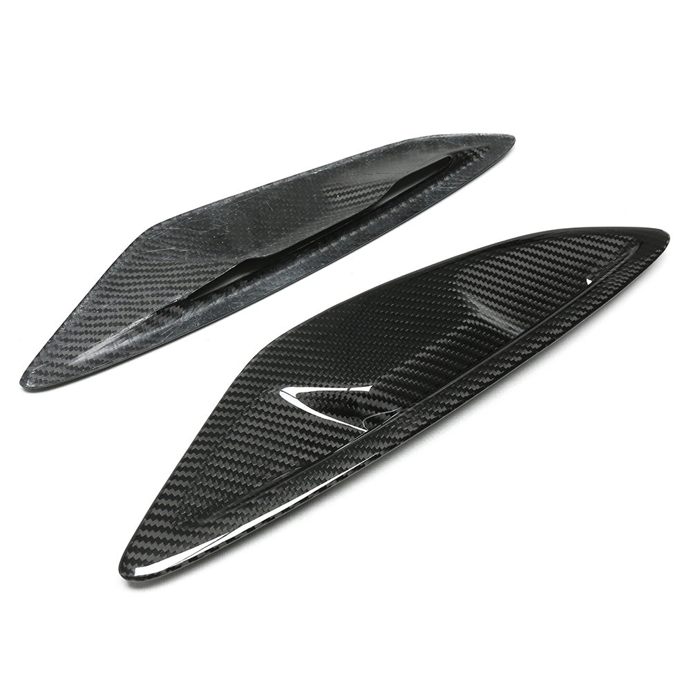 Dry-Carbon Kotflügelaufsatz mit Lufteinlass passend für BMW 8er G14 G15 G16 – Carbon-Detail an der Flanke