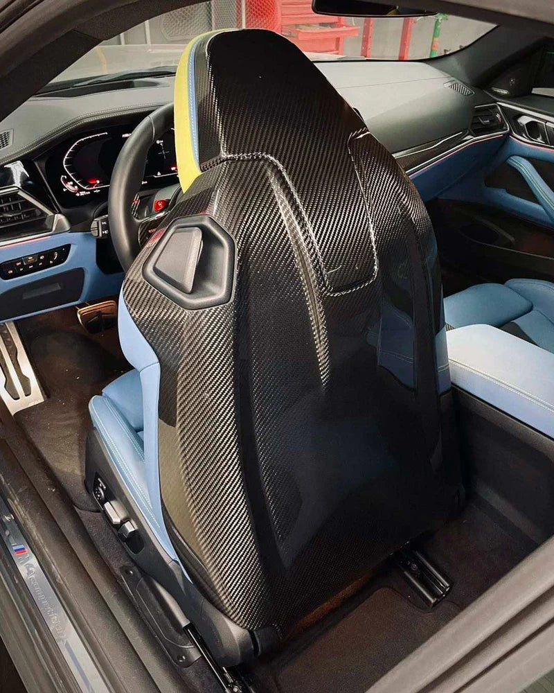 Carbon Fiber Sitzlehnenbezug passend für BMW G87 M2 G80 M3 G82 M4