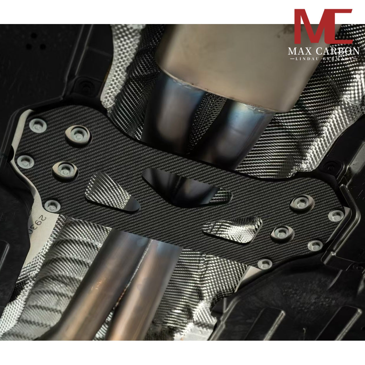 Dry Carbon Auspuffstruktur-Verstärkung – Tuning Ersatzteil für BMW M2 G87 / M3 G80 G81 / M4 G82 G83 – Leichtbau & Performance Upgrade