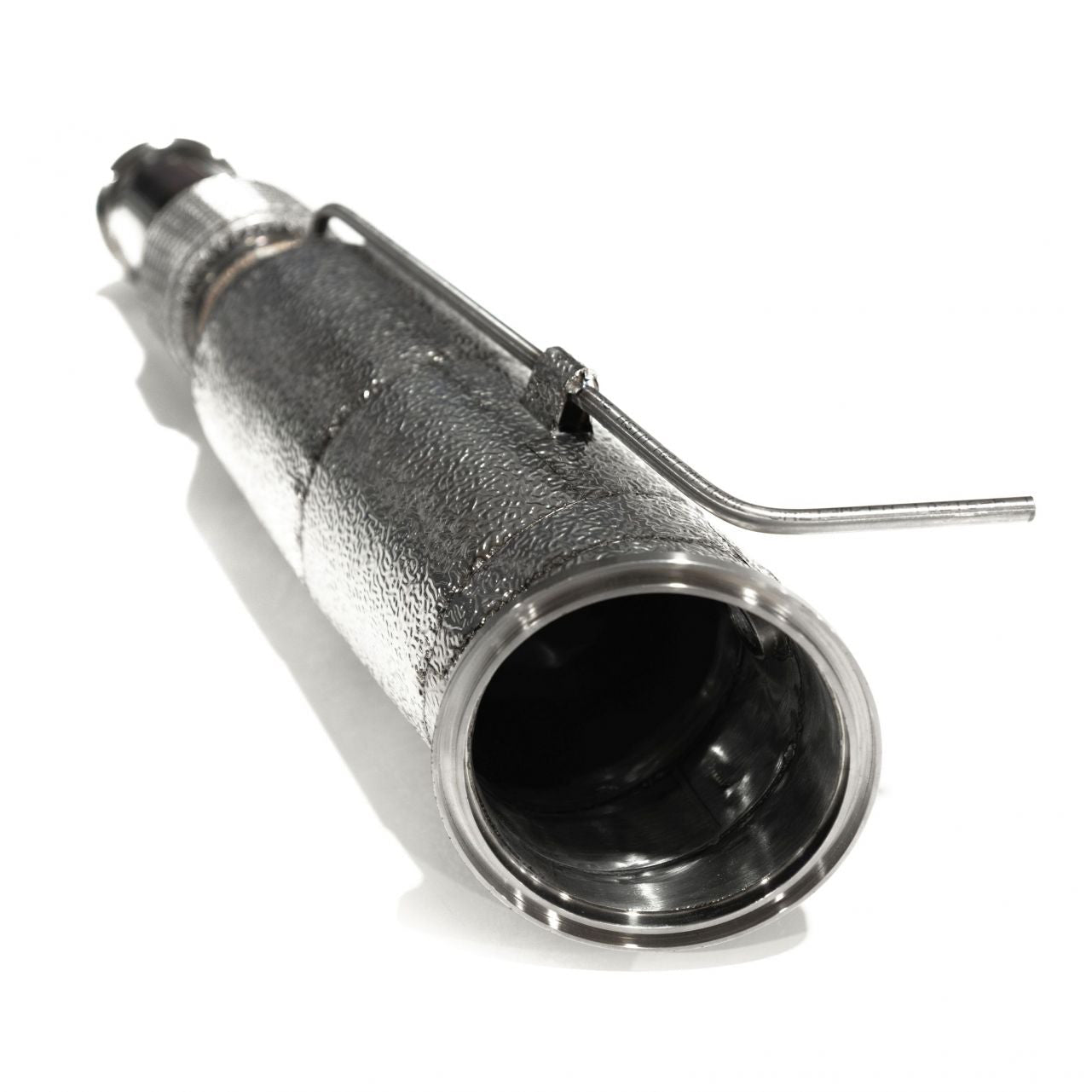 Aulitzky Abgaskrümmer ECE Downpipe für BMW 540i 640i B58 OPF ab 2019 mit Sportkat, aus Edelstahl, detailreiche Ansicht