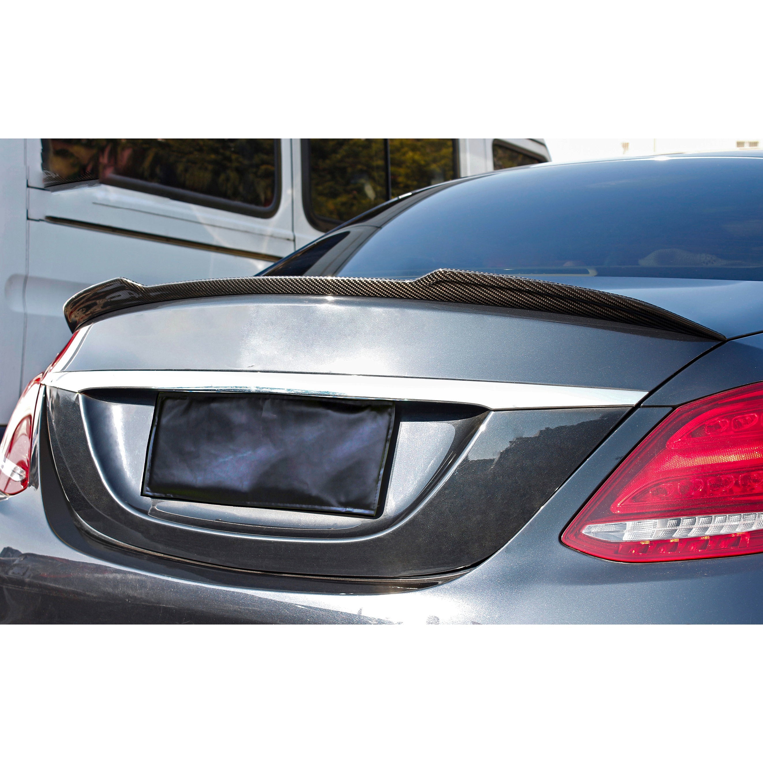 Dry-Carbon Heckspoiler „Ducktail" X Style passend für Mercedes-Benz C-Klasse W205 – markantes X-Profil fürs Heck