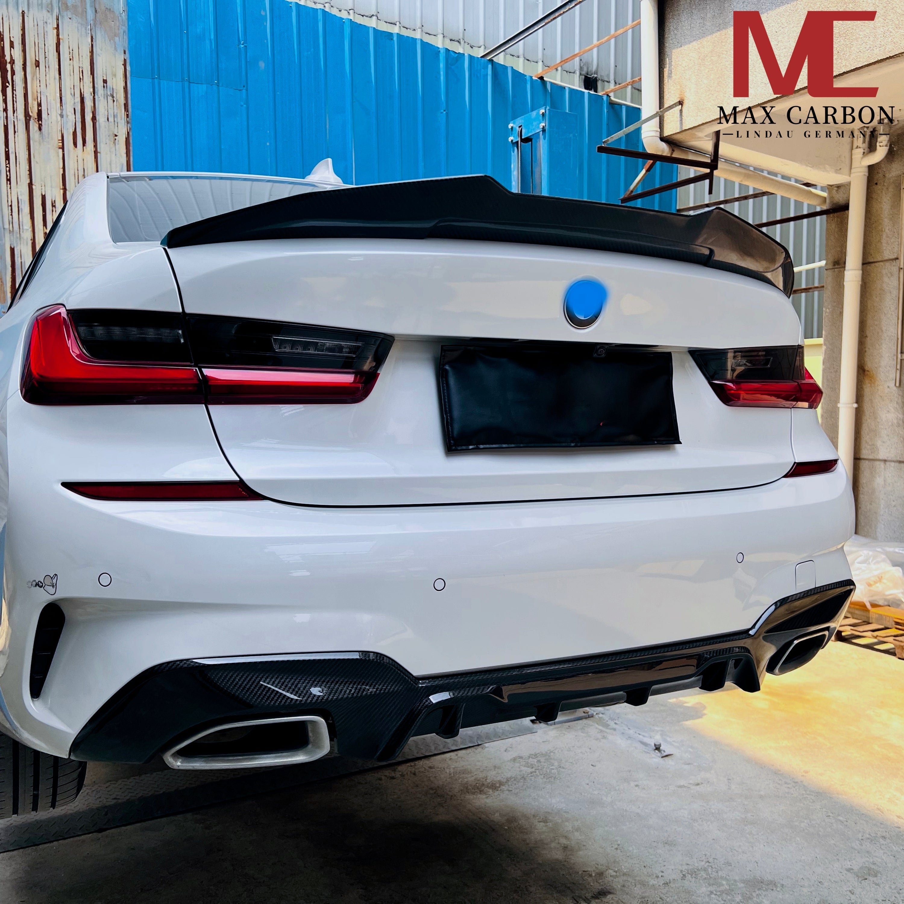 Dry-Carbon Heckspoiler Ducktail PS-Style passend für BMW M3 G80 / 3er G20 – Performance Back-End Design