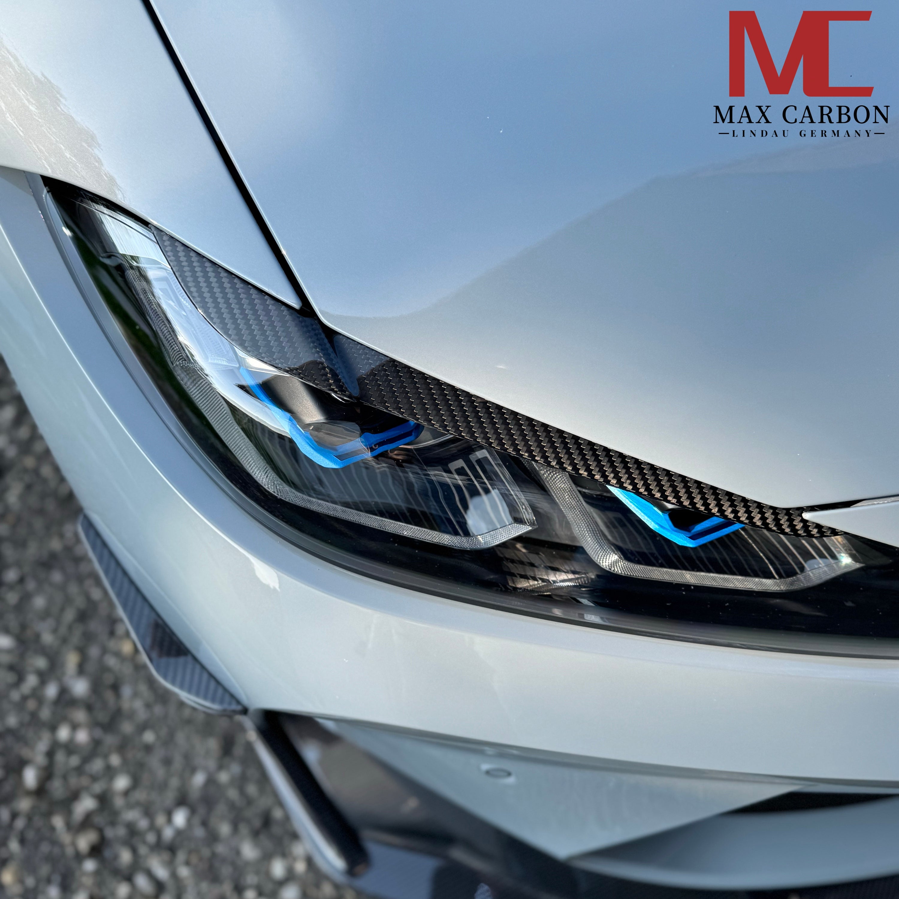 Dry-Carbon Scheinwerfer Cover passend für BMW M3 G80 / G81 / M4 G82 / G83 / 4er G22 / G23 / G26 – Aggressive Augenlider