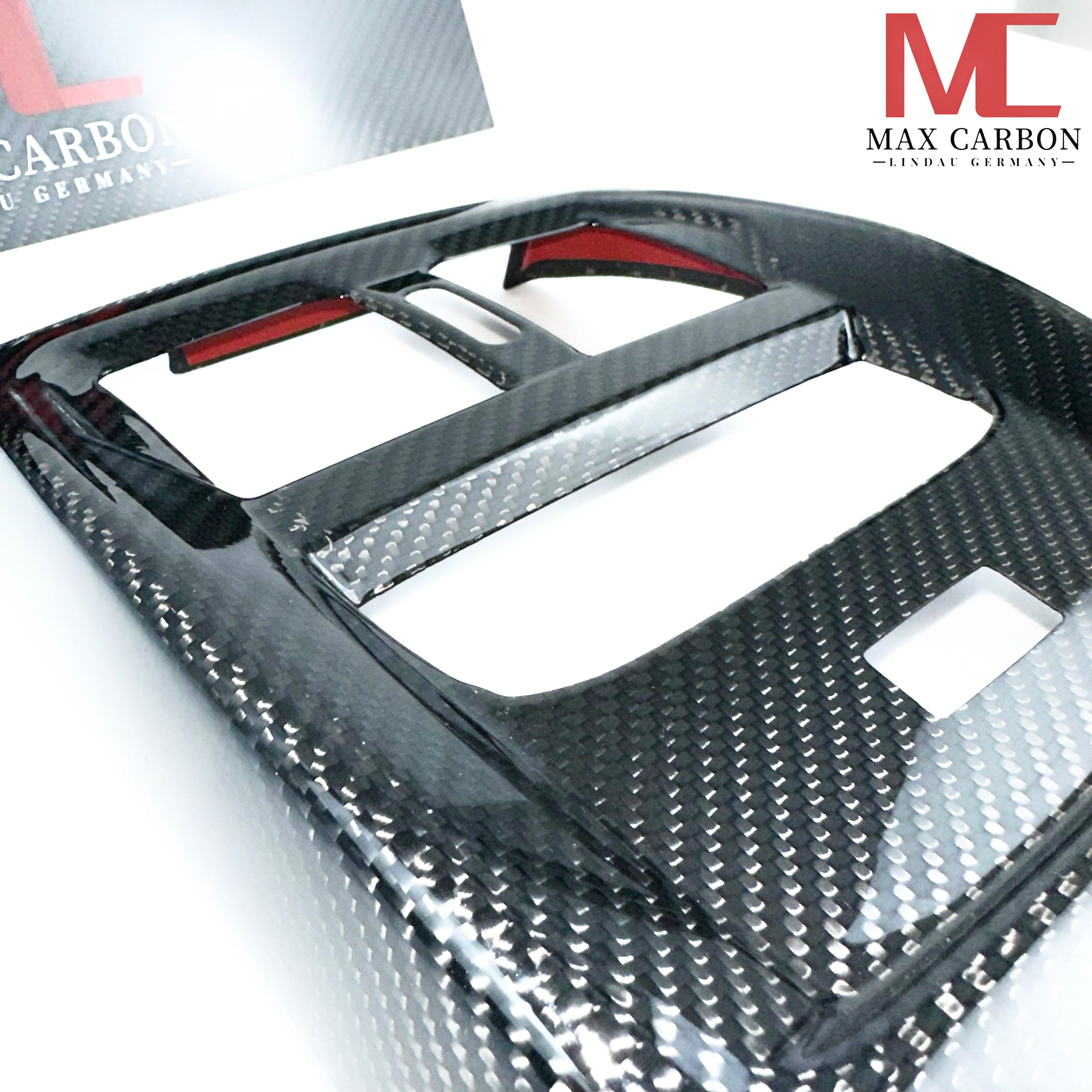 Dry Carbon Mittelkonsolen Abdeckung für BMW M3 G80 G81 / M4 G82 G83 / M2 G87 / 2er G42 / 3er G20 G21 / 4er G22 G23 G26
