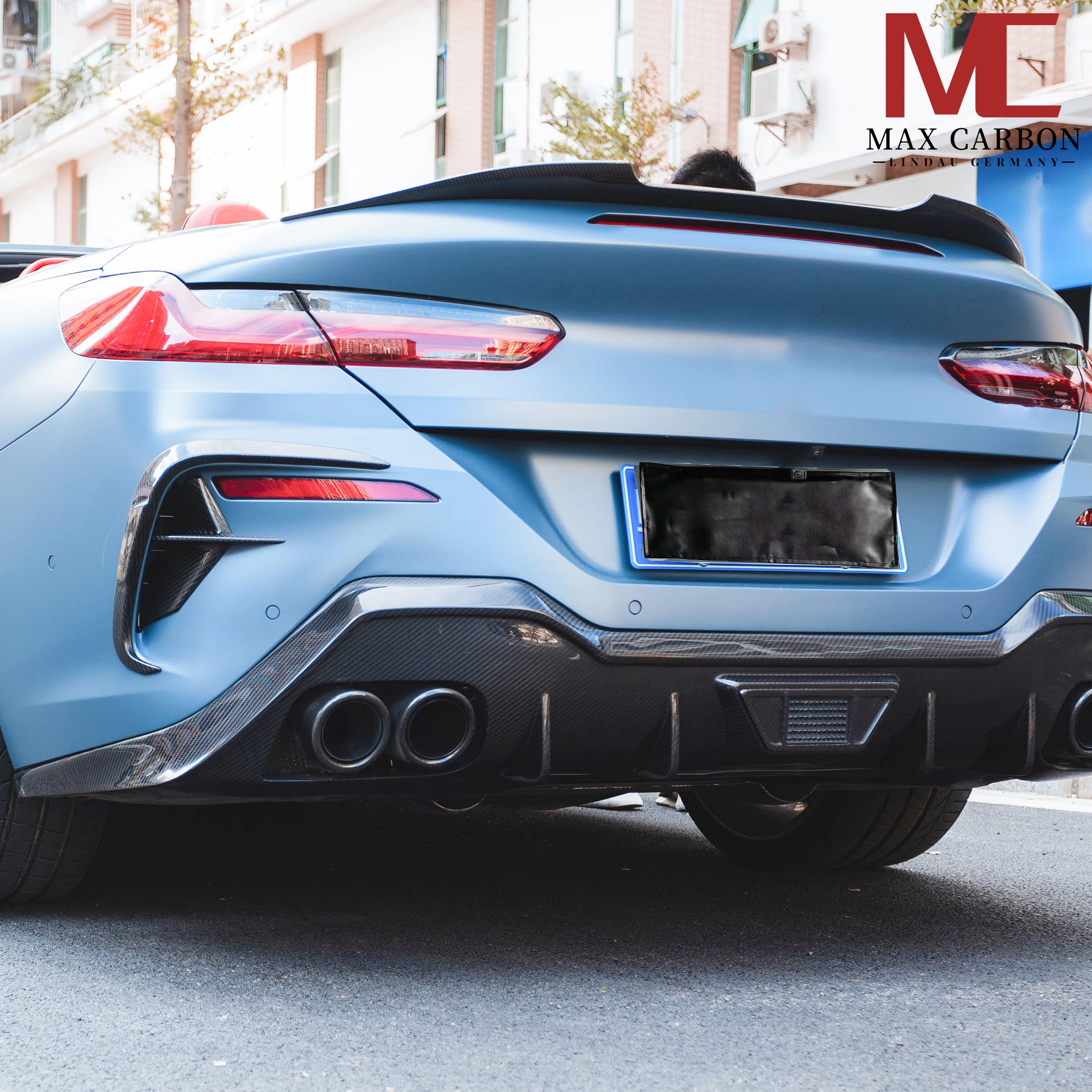Dry-Carbon Heckspoiler Ducktail V2 passend für BMW M8 F92 / 8er G15 – scharfe Heckkante