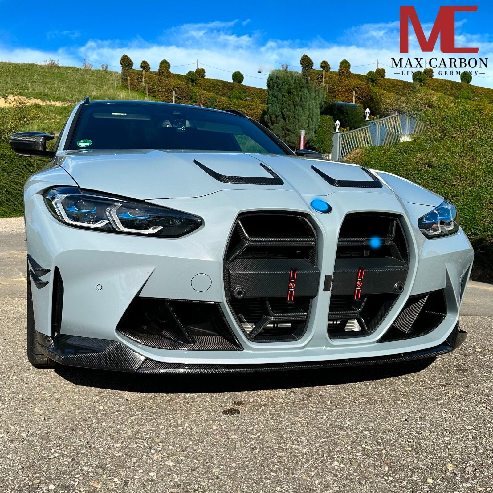 Carbon Frontlippe im Splitter-Style passend für BMW M3/M4 G80-G83 (TTG), Echtcarbon - Getsdowned