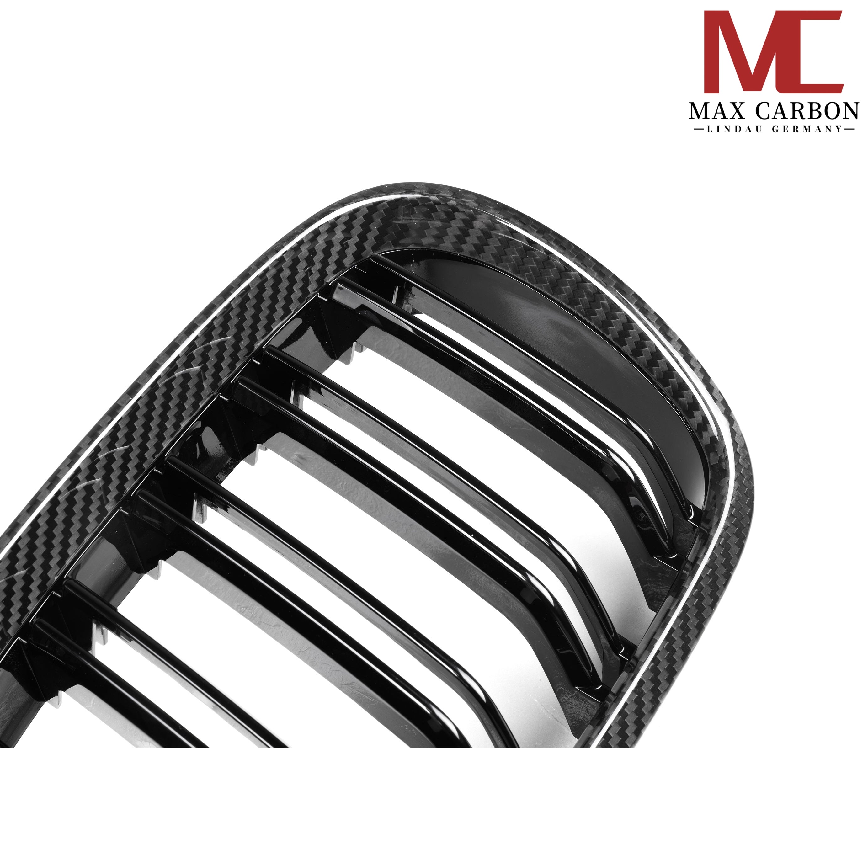 Dry-Carbon Kühlergrill-Satz passend für BMW M3 E90 E92 E93 – Nieren in Sichtcarbon