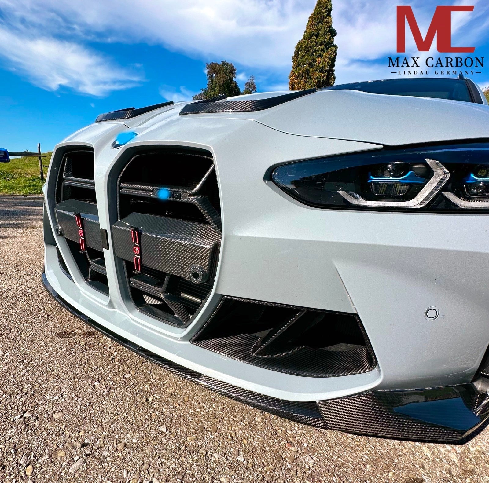 Carbon Frontlippe im Splitter-Style passend für BMW M3/M4 G80-G83 (TTG), Echtcarbon - Getsdowned