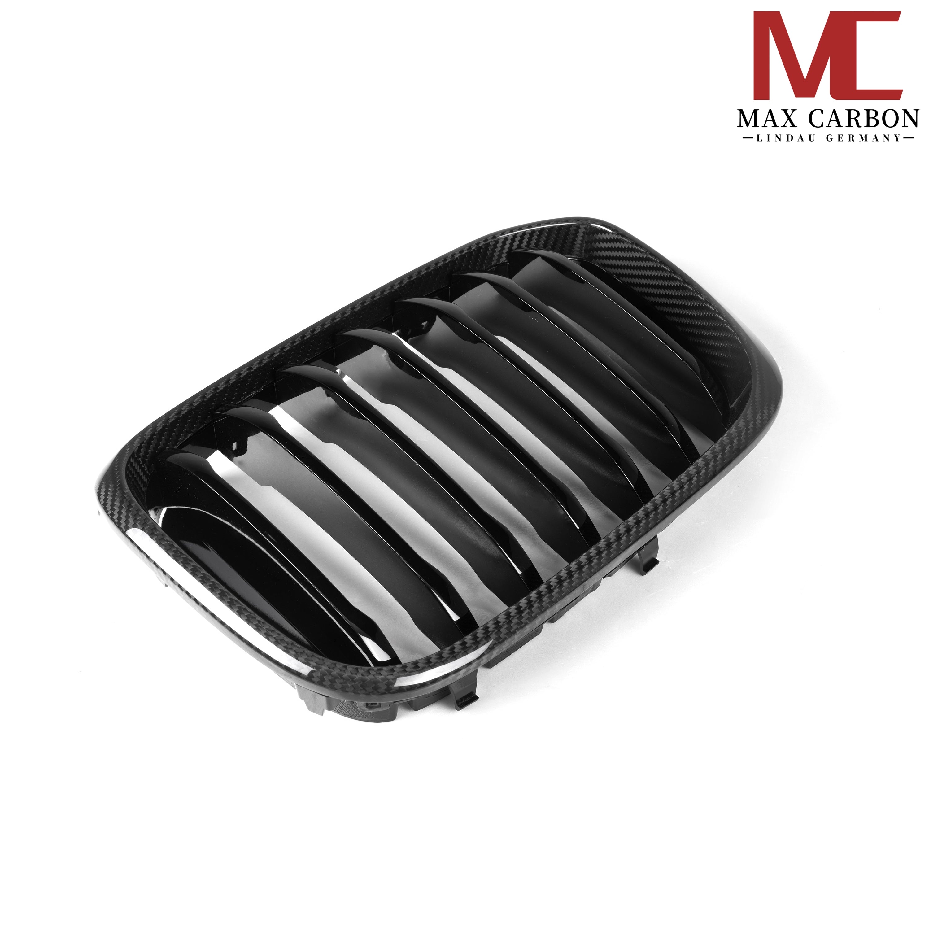 Dry-Carbon Kühlergrill Nieren passend für BMW X3M F97, X4M F98, X3 G01 & X4 G02 Pre-LCI – Carbon-Front statt Chrom