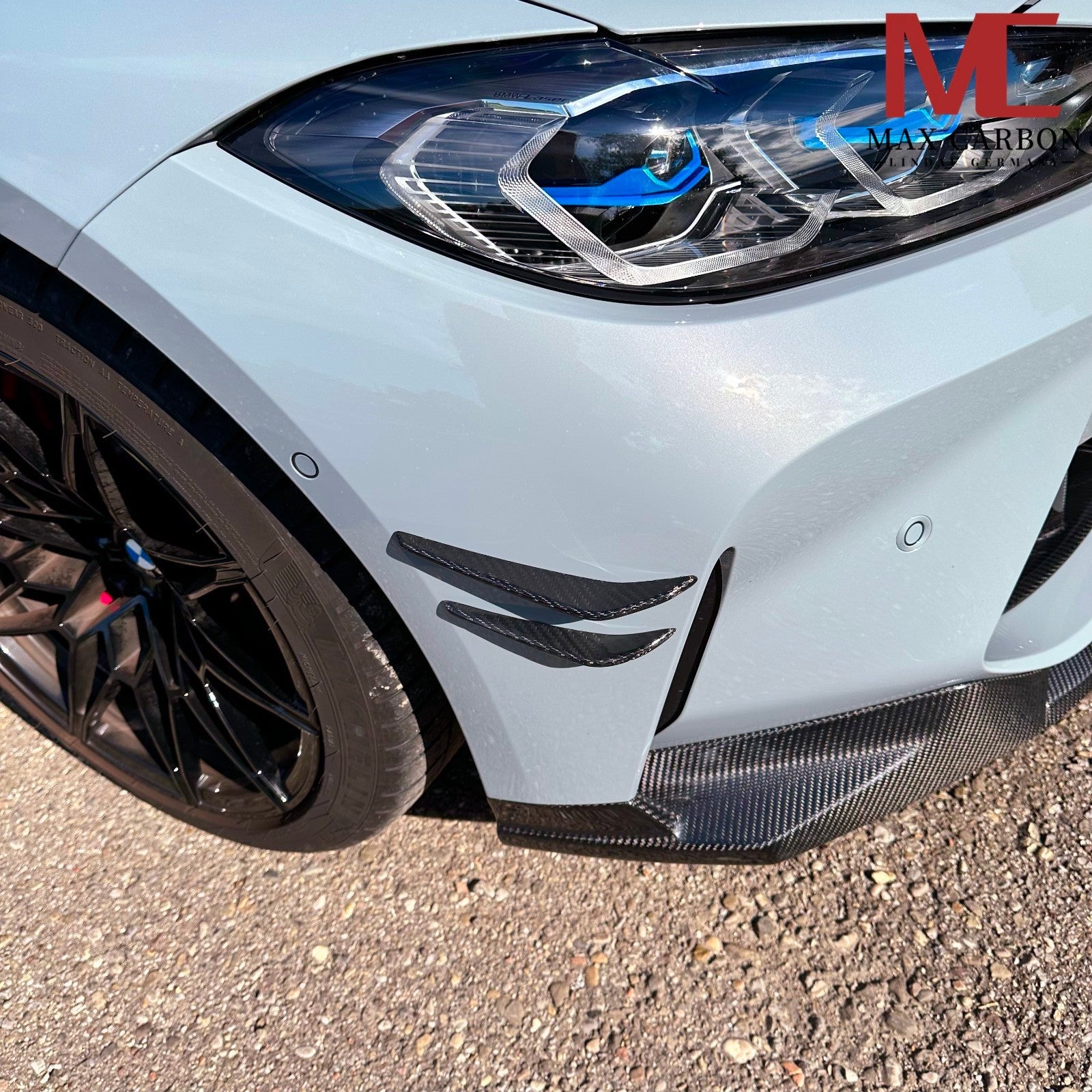 Carbon Frontlippe im Splitter-Style passend für BMW M3/M4 G80-G83 (TTG), Echtcarbon - Getsdowned