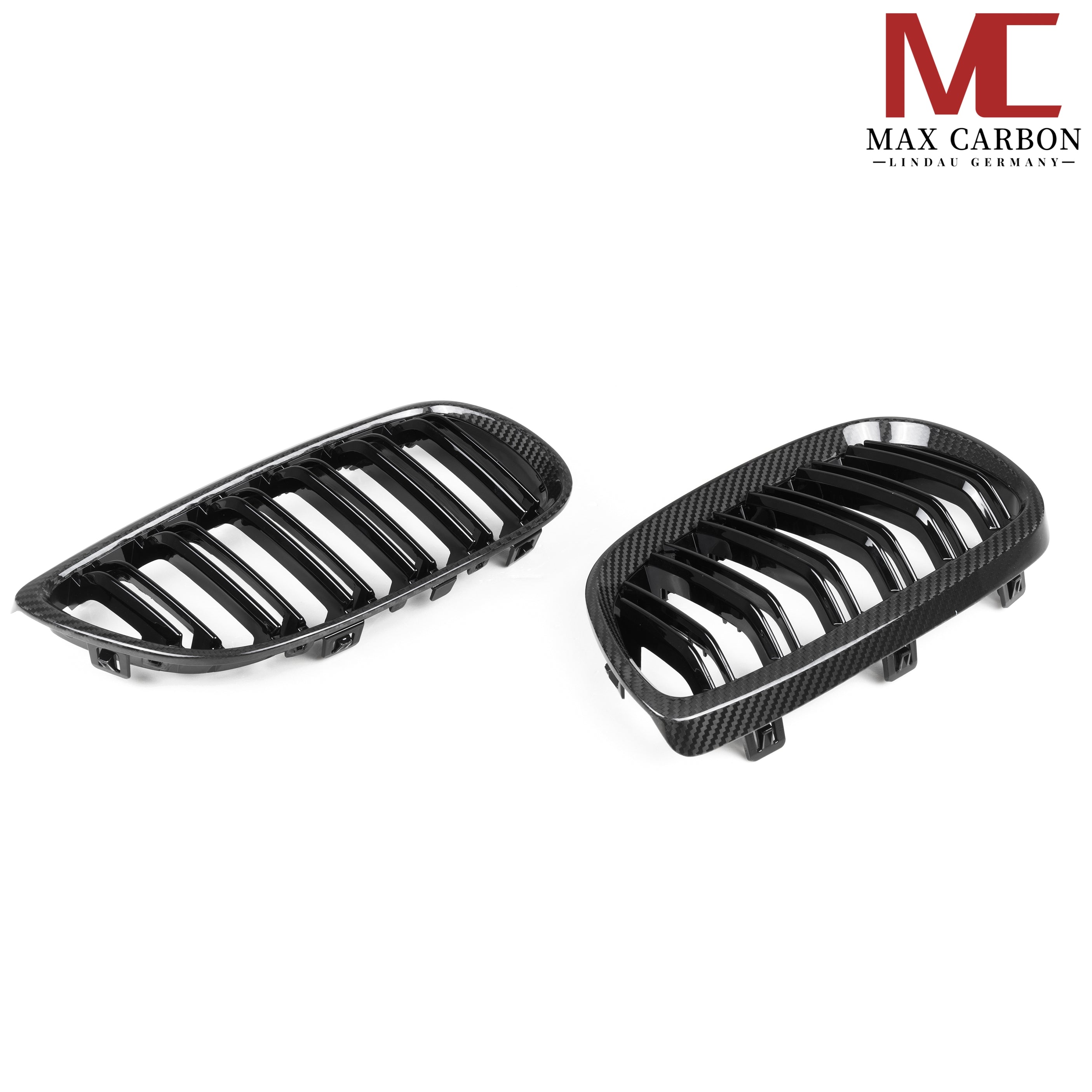 Dry-Carbon Kühlergrill-Satz passend für BMW M3 E90 E92 E93 – Nieren in Sichtcarbon