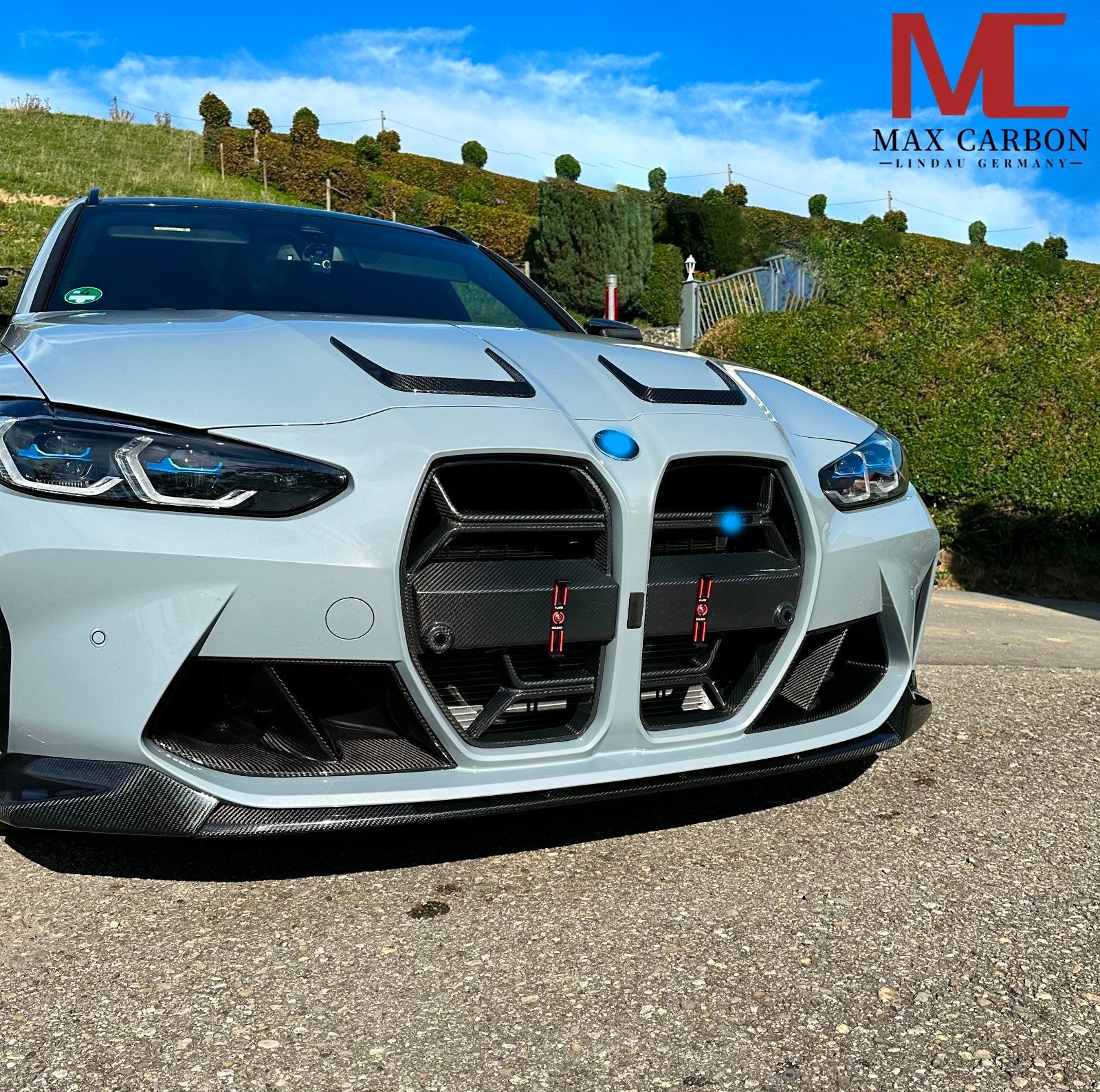 Carbon Frontlippe im Splitter-Style passend für BMW M3/M4 G80-G83 (TTG), Echtcarbon - Getsdowned