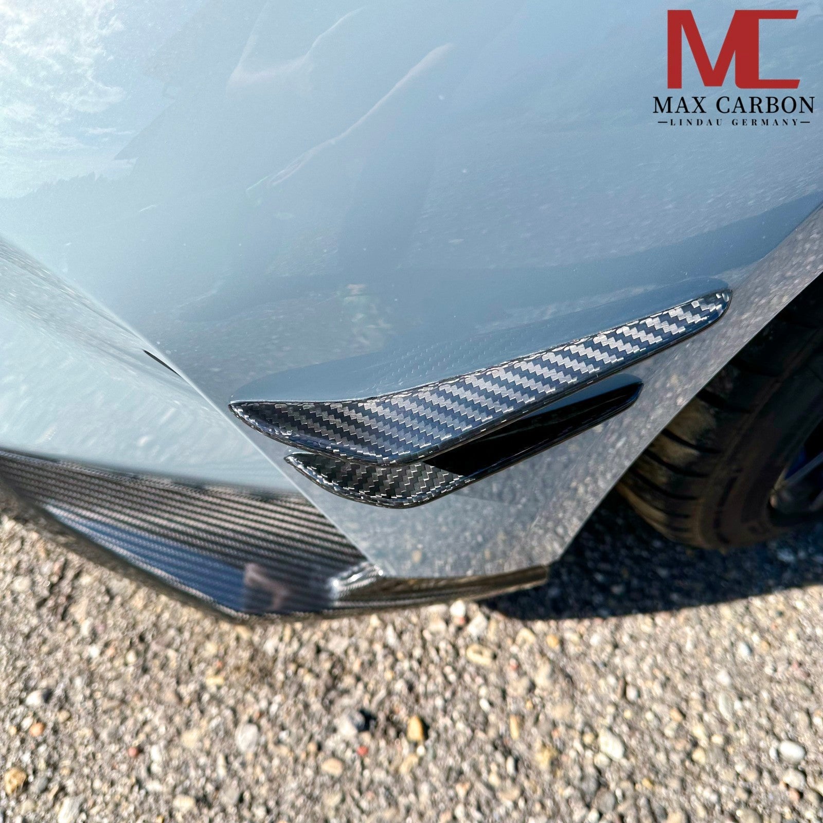 Carbon Frontlippe im Splitter-Style passend für BMW M3/M4 G80-G83 (TTG), Echtcarbon - Getsdowned