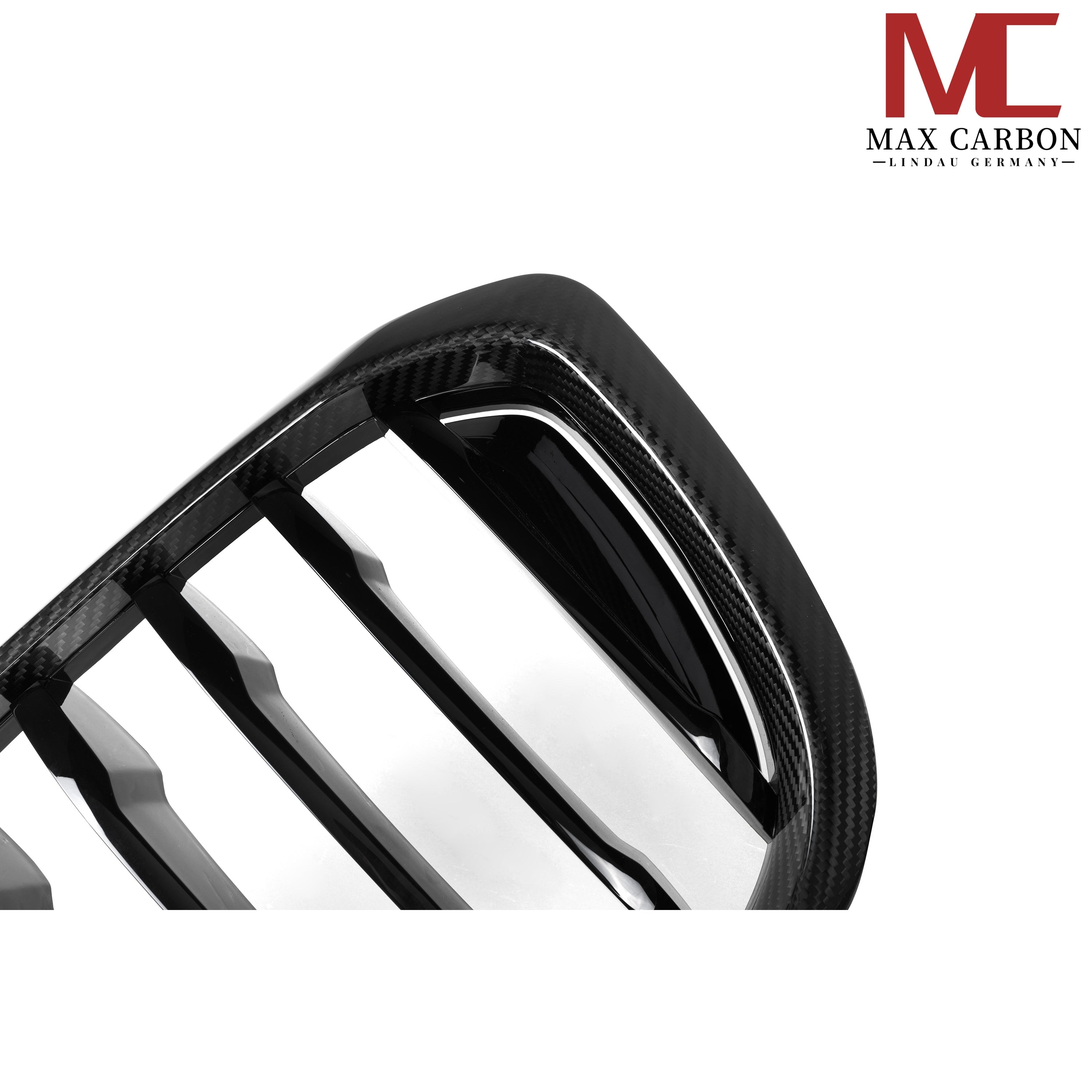 Dry-Carbon Kühlergrill Nieren passend für BMW X3M F97, X4M F98, X3 G01 & X4 G02 Pre-LCI – Carbon-Front statt Chrom