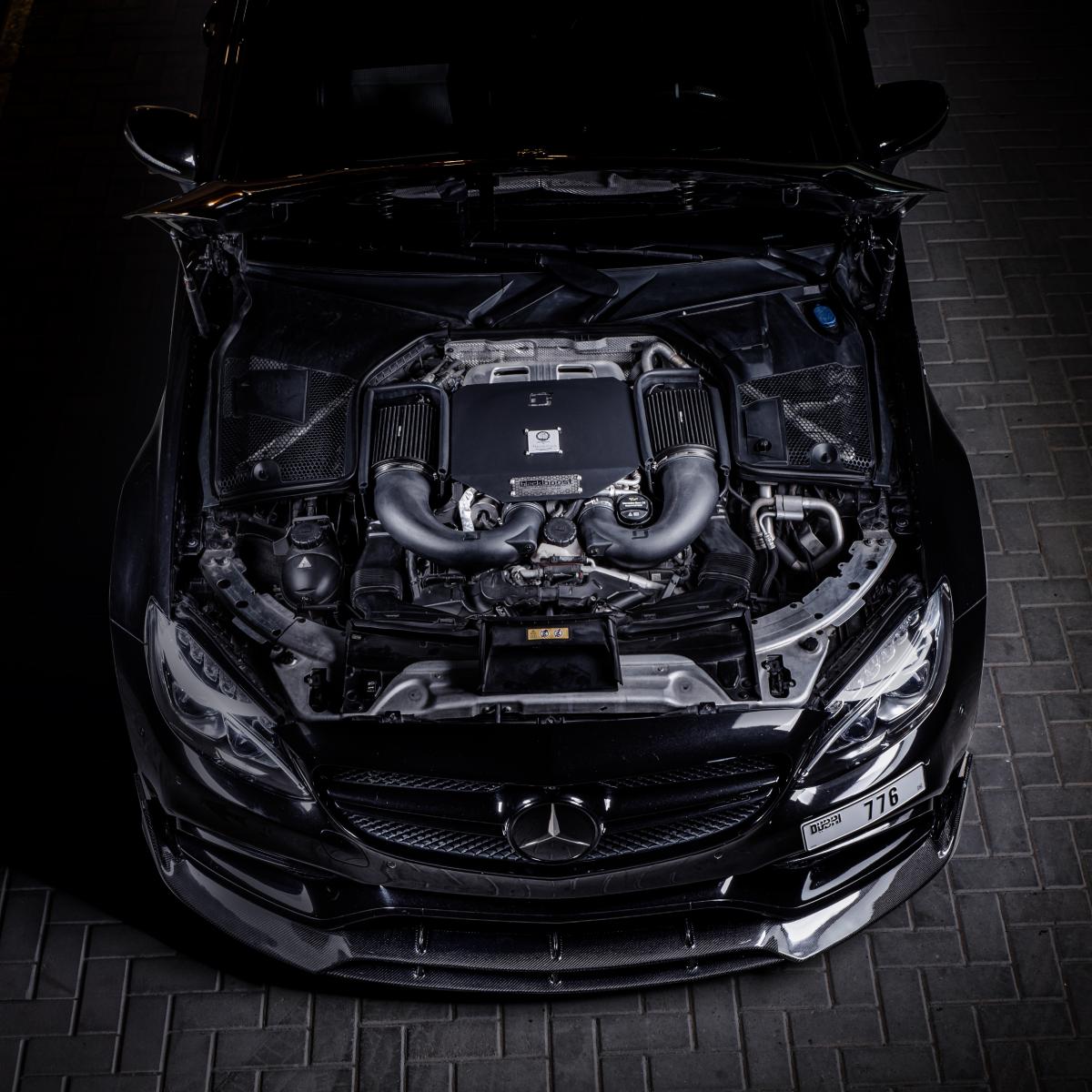 Black Boost Ansaugung passend für Mercedes-AMG C63/GLC63/S560