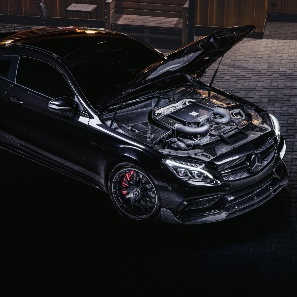 Black Boost Ansaugung passend für Mercedes-AMG C63/GLC63/S560
