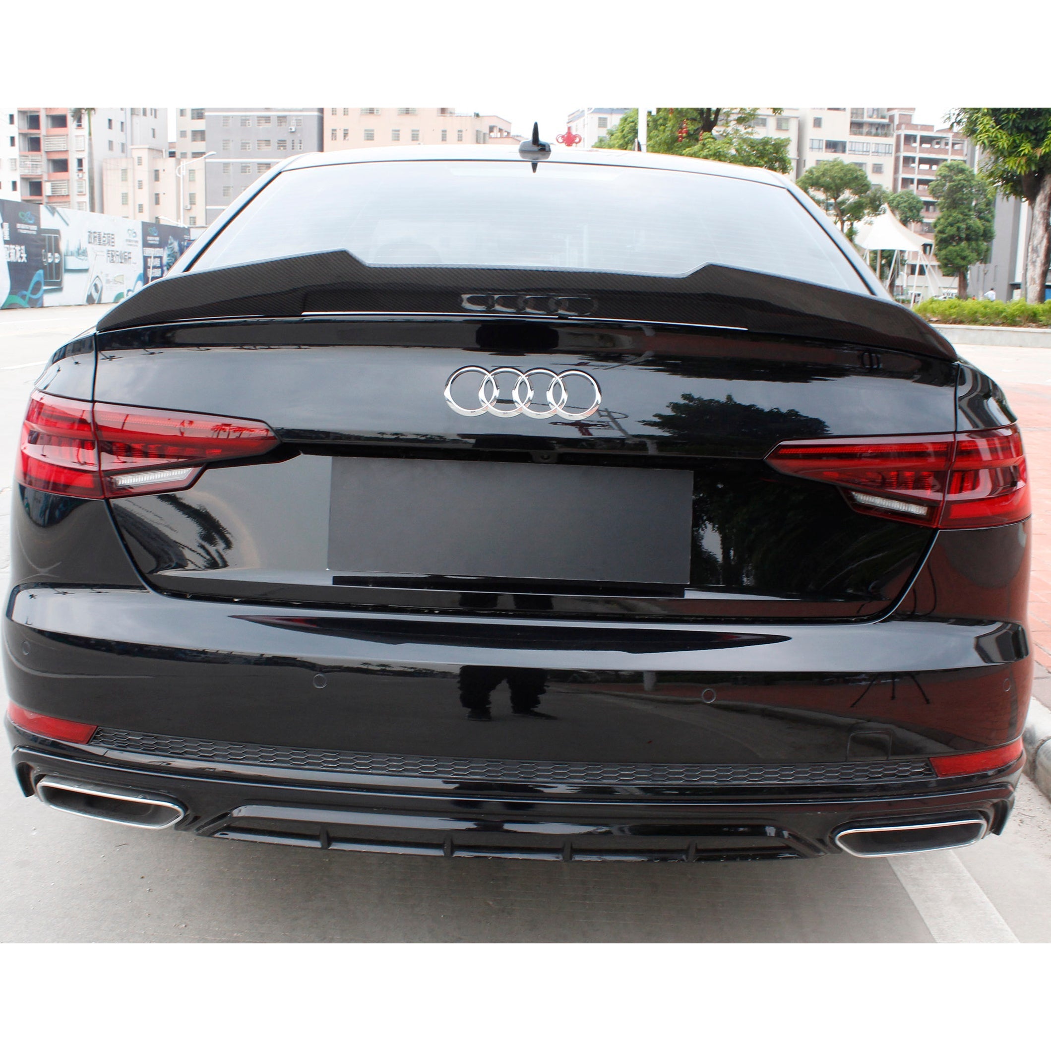 Dry Carbon Heck Spoiler "Ducktail" für Audi A4 S4 RS4 B9