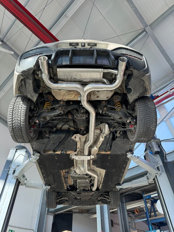 MH-Pipes ECE Abgasanlage 3,5 Zoll passend für BMW M240i (NON OPF)