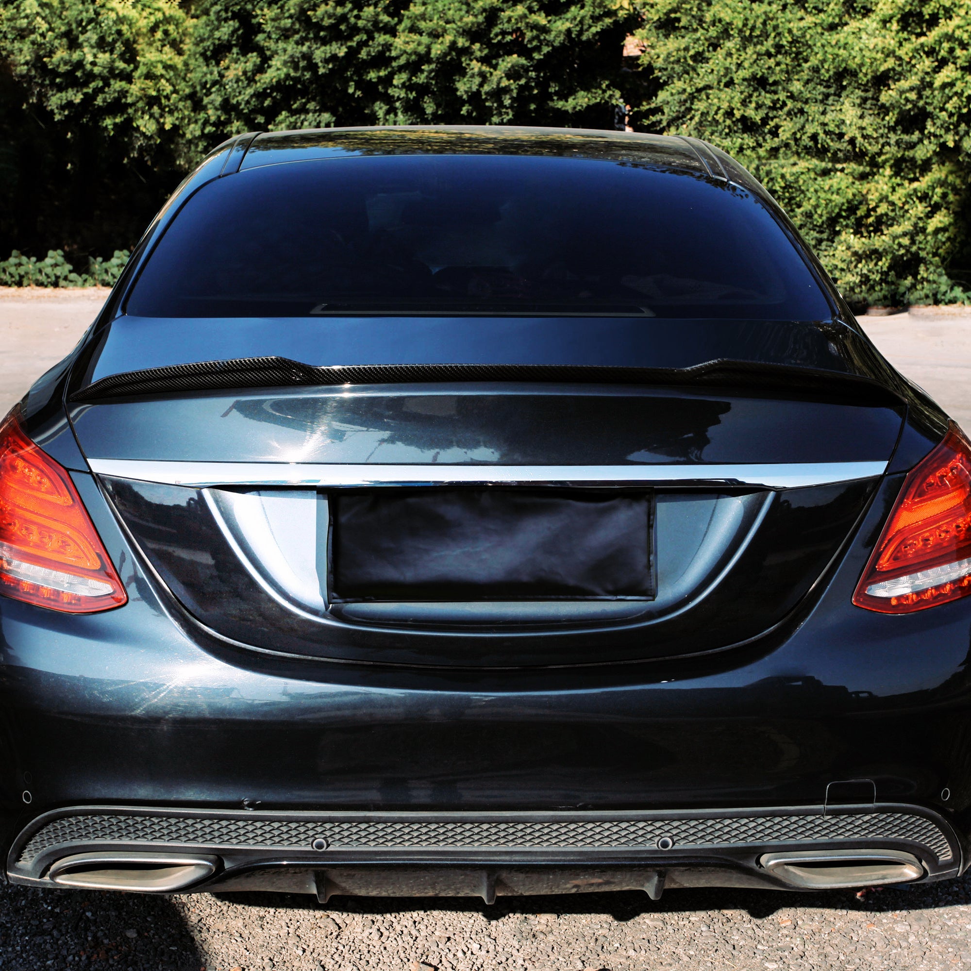 Dry-Carbon Heckspoiler „Ducktail" X Style passend für Mercedes-Benz C-Klasse W205 – markantes X-Profil fürs Heck