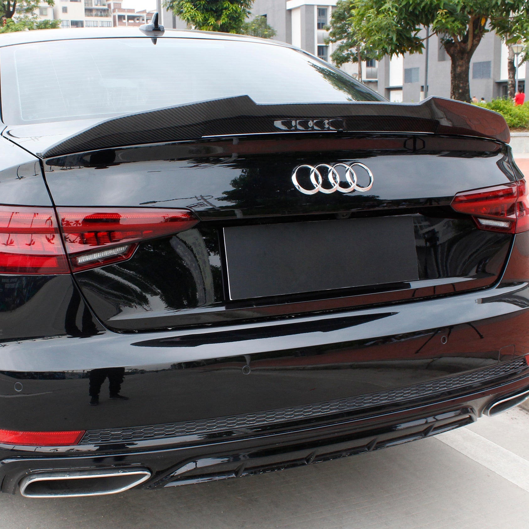 Carbon Ducktail-Heckspoiler passend für Audi A5 S5 RS5 Coupé B9 – Coupé-Abriss